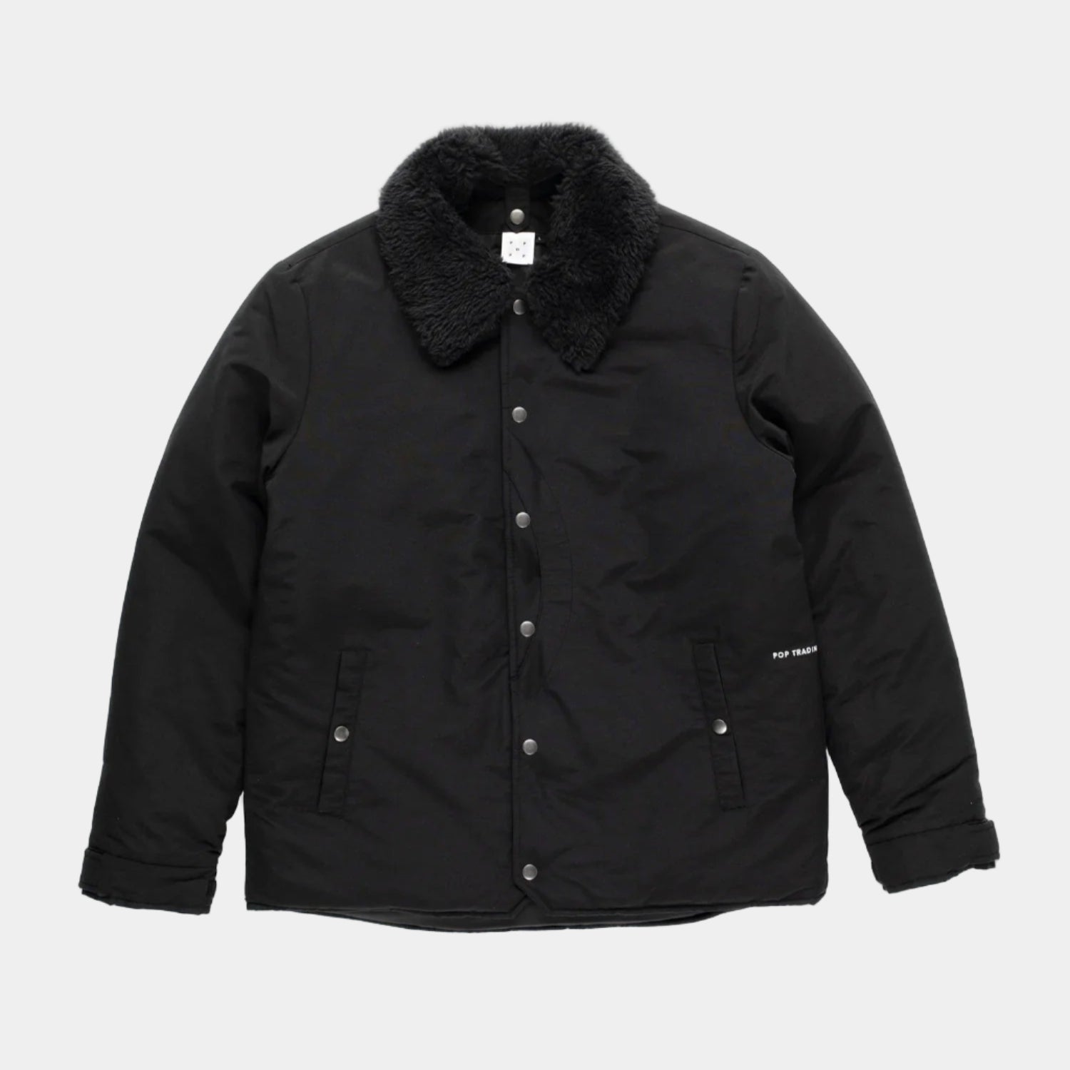 Pop Trading Company Padded Jacket - Black
