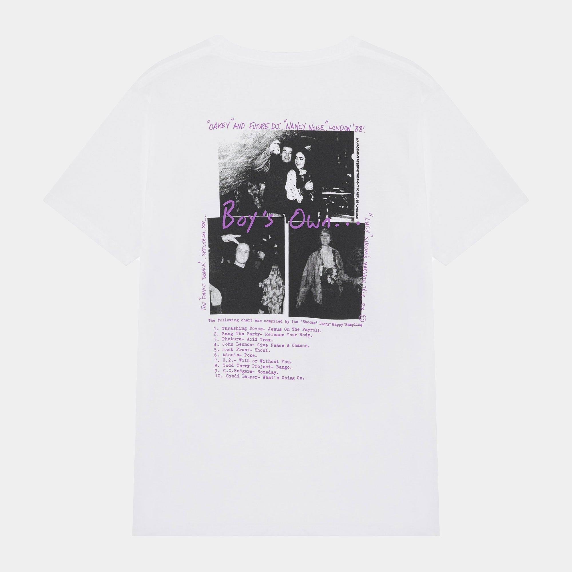 Boy's Own Oakey And Noise Tee - White