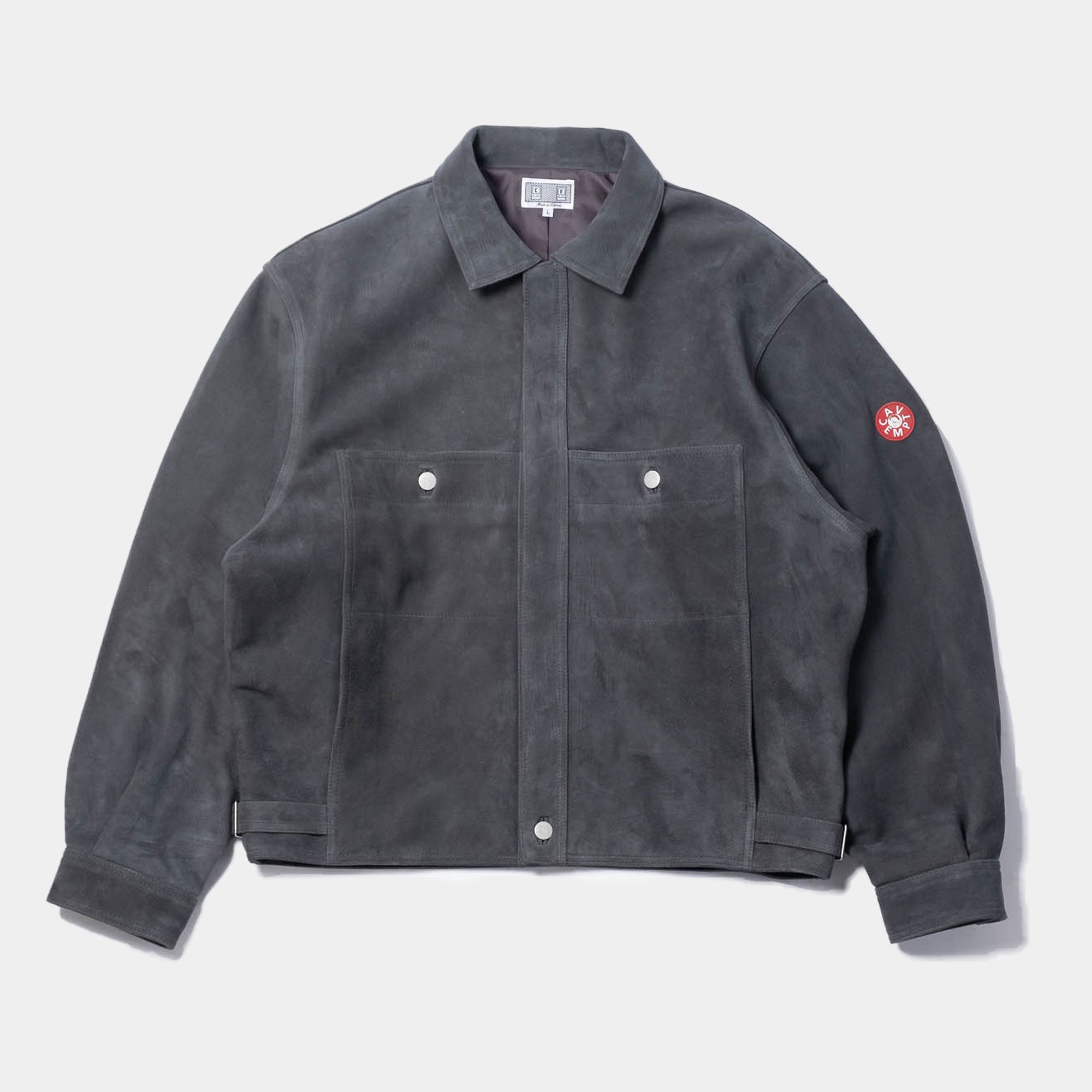 Cav Empt Suede Trucker Jacket - Grey