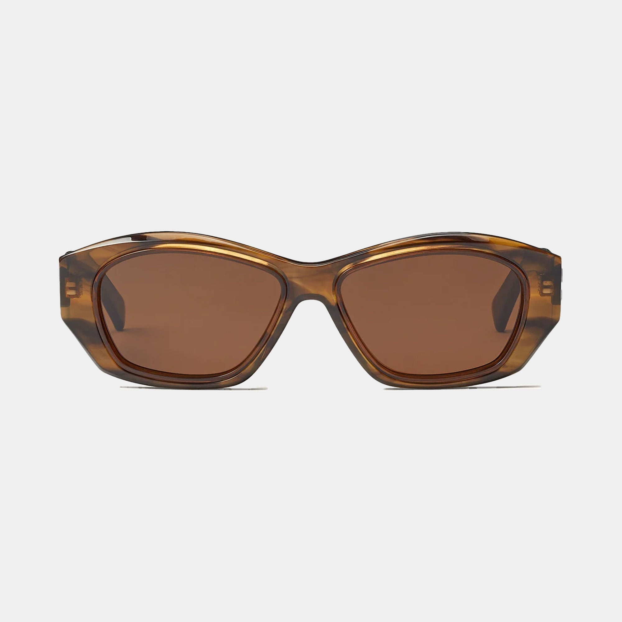 Sub Sun SUB010 Sunglasses - Green Tortoise Shell/Brown