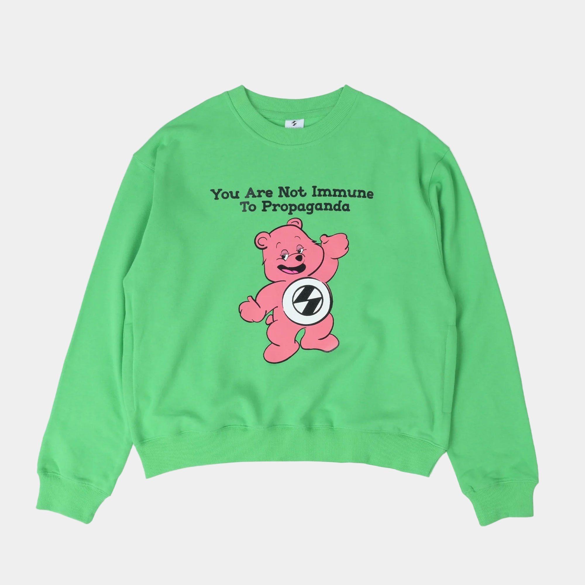 The Salvages Propaganda Bear Sweater - Island Green