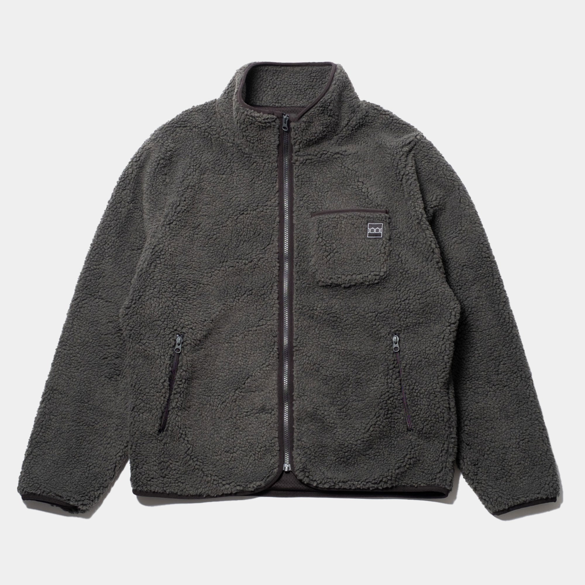 The Trilogy Tapes TTT Zip Fleece - Charcoal/Black