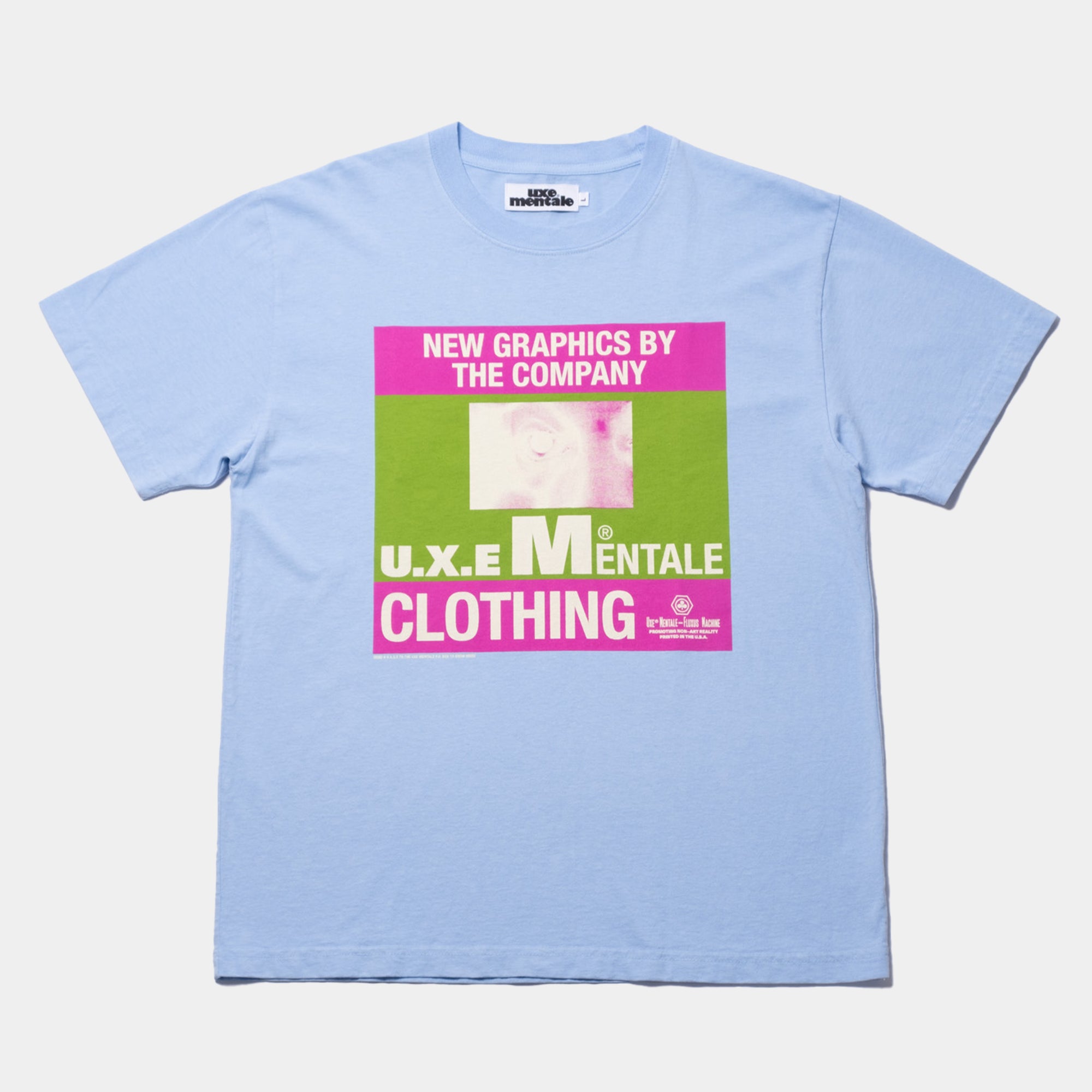 Uxe Mentale New Graphics (A.K.A The Company) Tee - Washed Light Blue