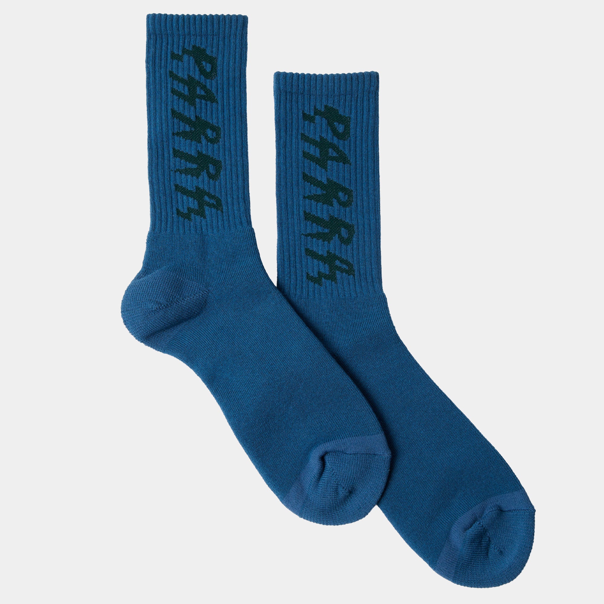 By Parra Spiked Crew Socks - Dark Mallard Green