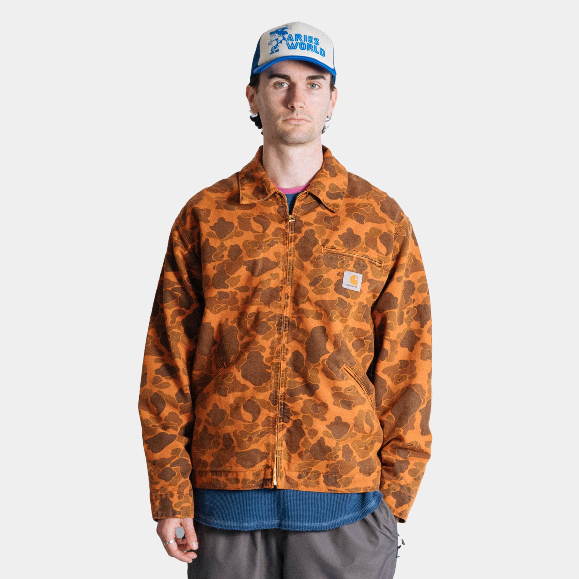 Carhartt WIP Duck Detroit Jacket - Tumeric Duck Camo