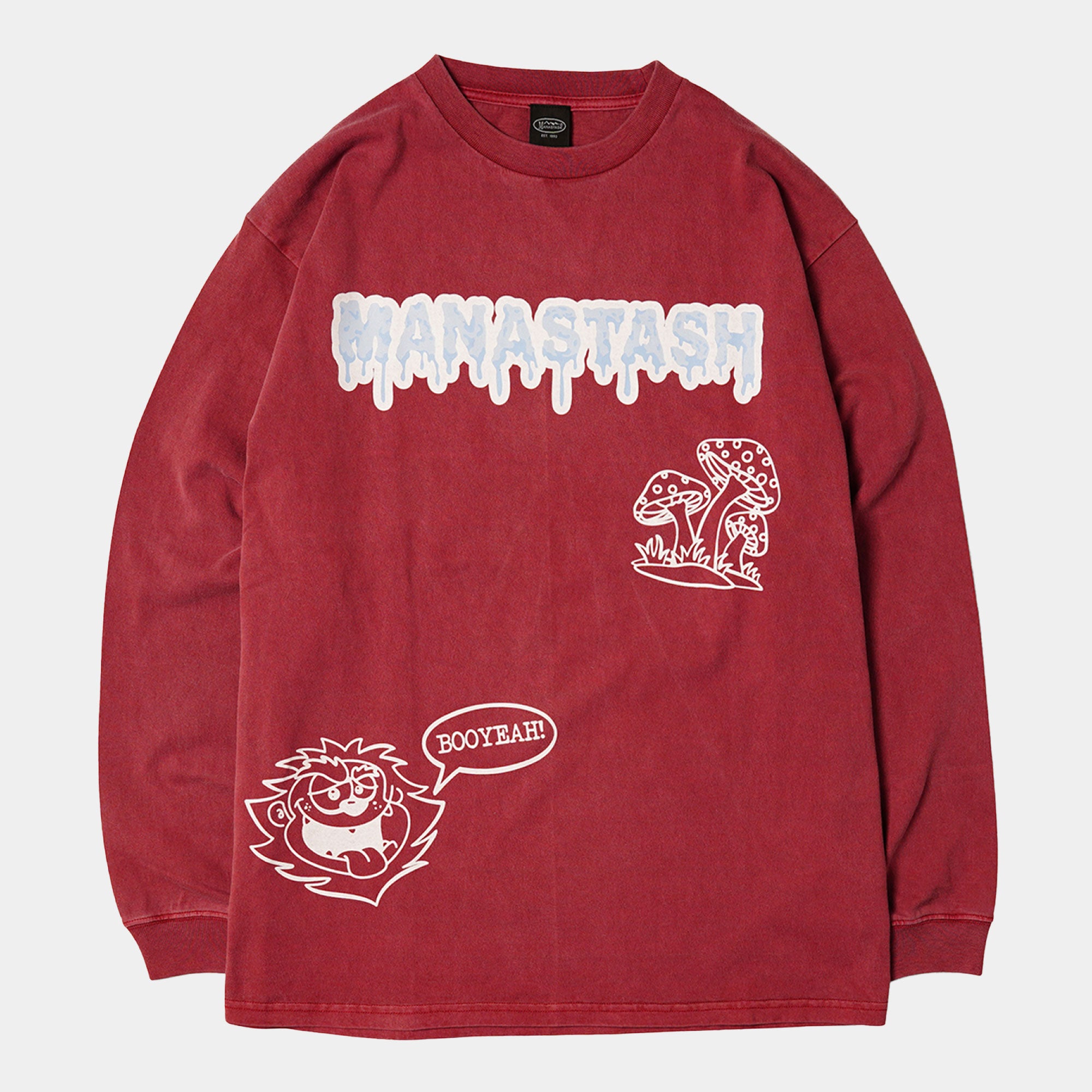 Manastash Pumice Mushroom LS Tee - Burgundy