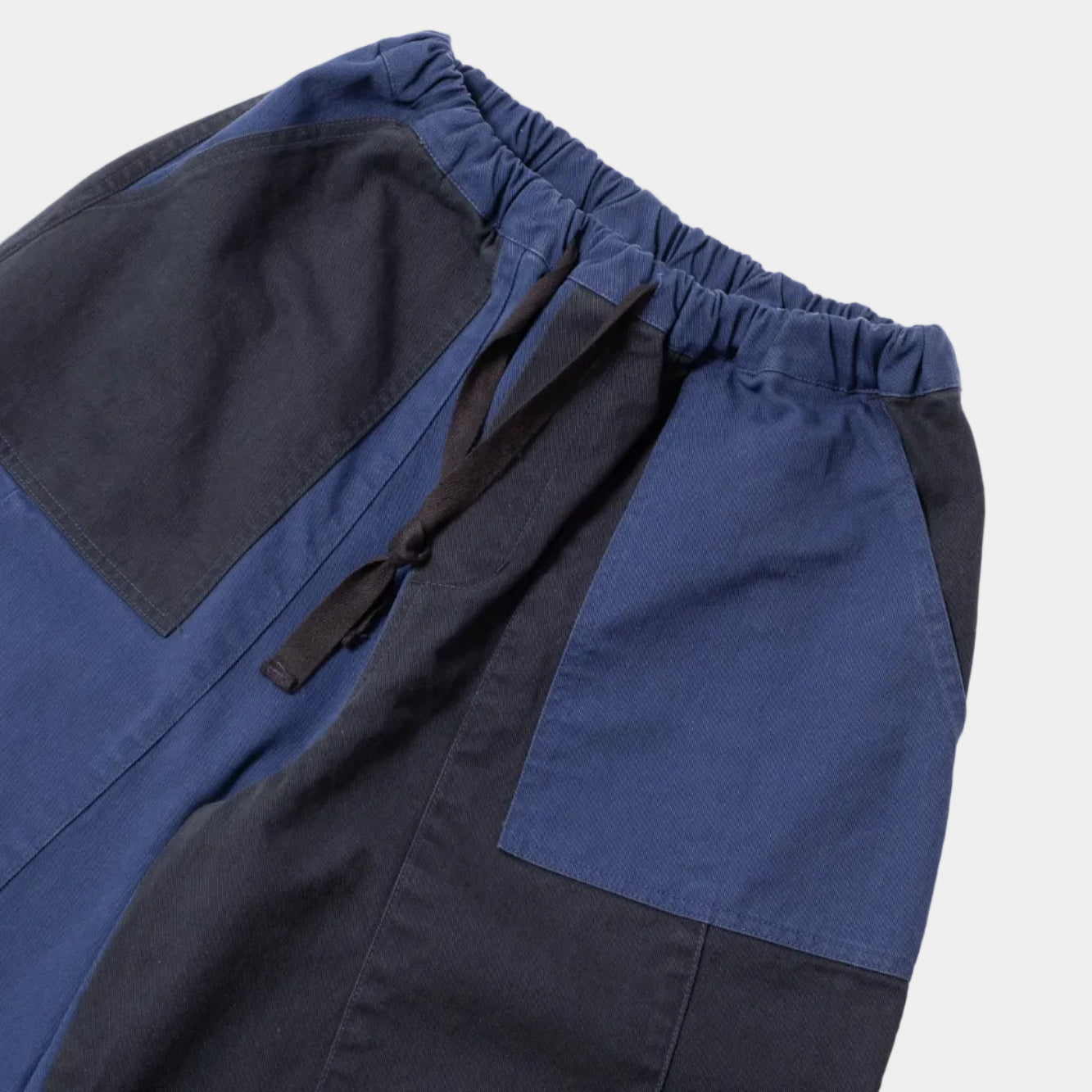 Anglan Panel Mix Balloon Balloon Pants - Blue