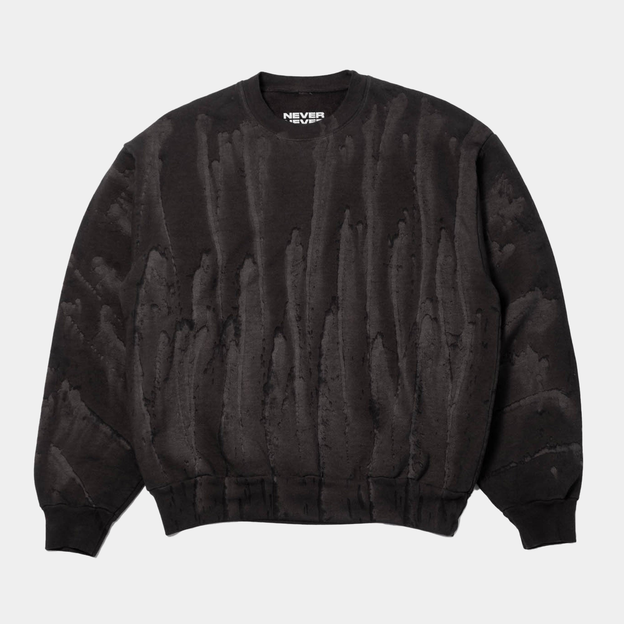 Never Never Concrète Sweatshirt - Black