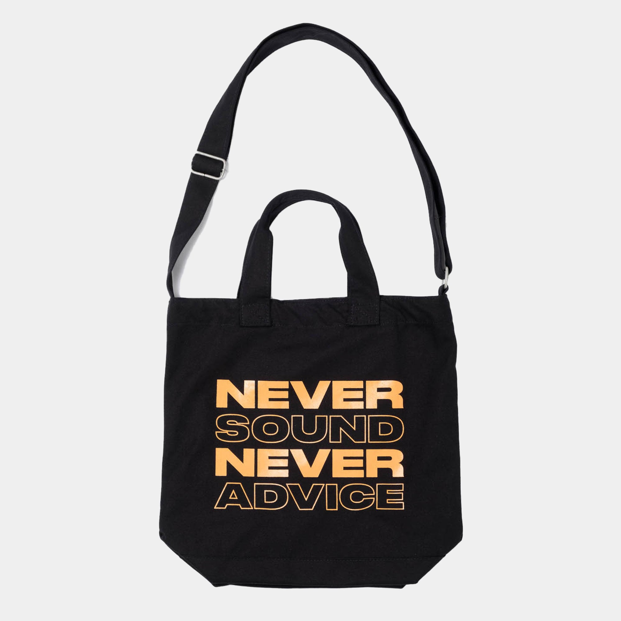 Never Never/Sound Advice Record Bag - Black