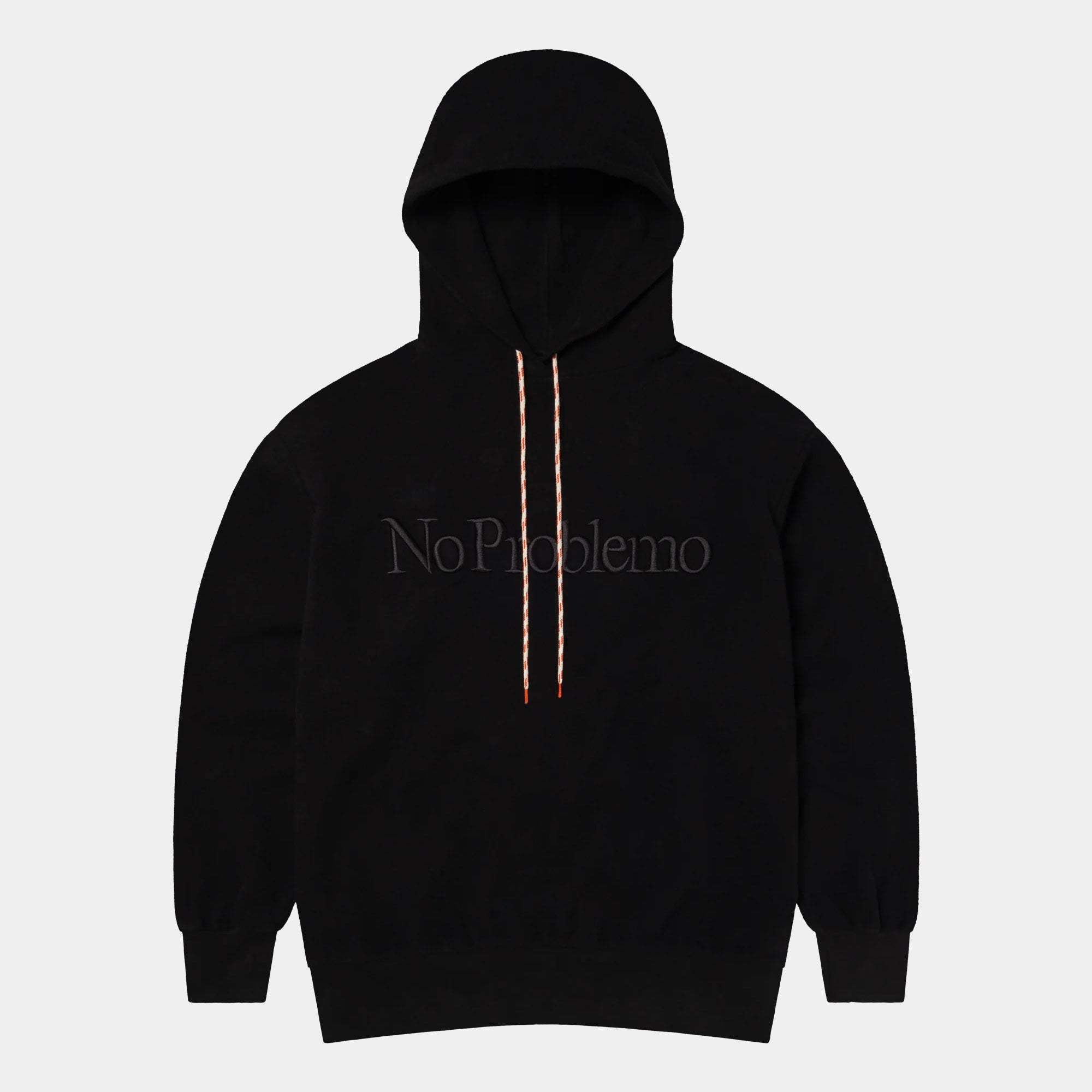 No Problemo Reverse Fleece Hoodie - Black
