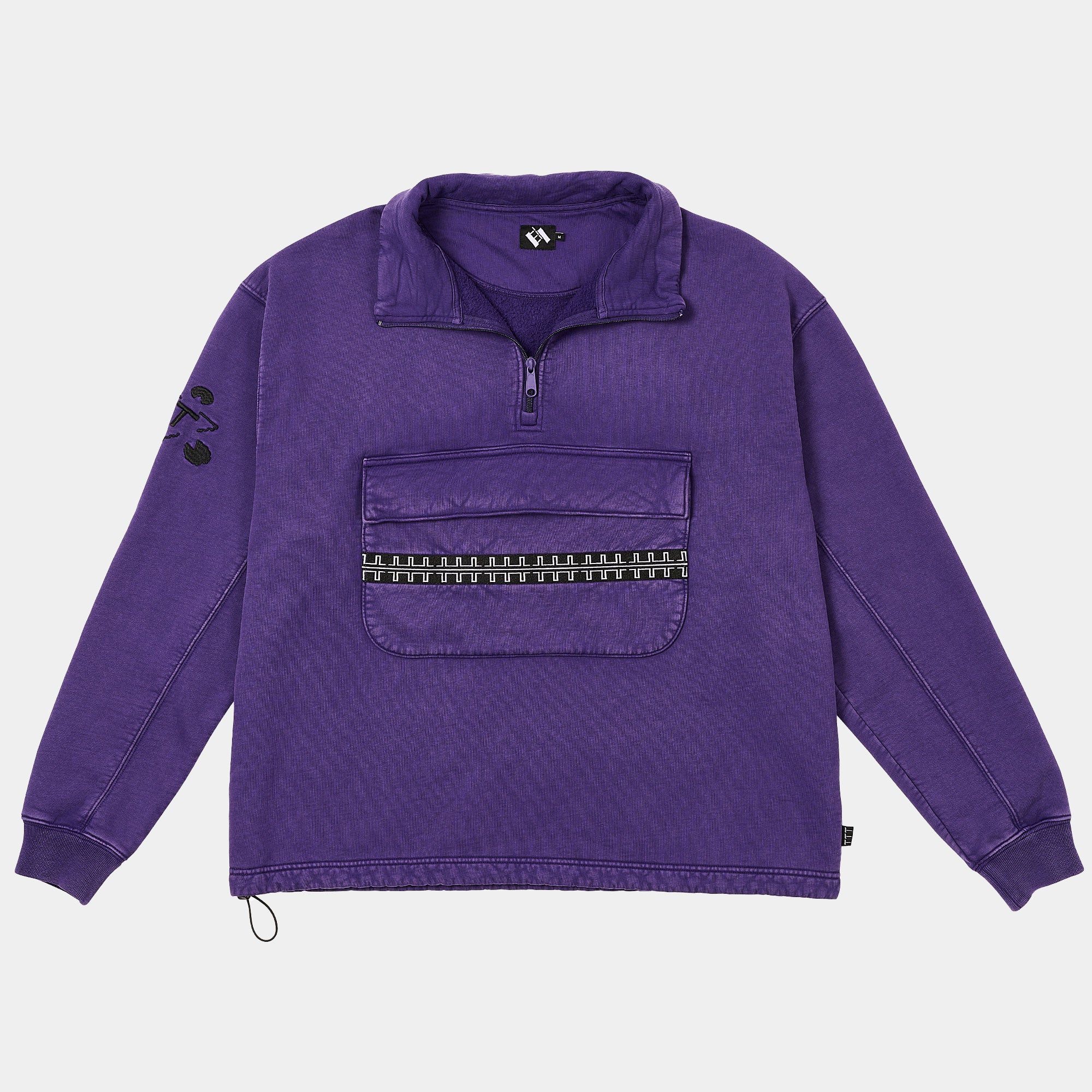 The Trilogy Tapes TTT Pulse Funnel Neck Crew - Purple