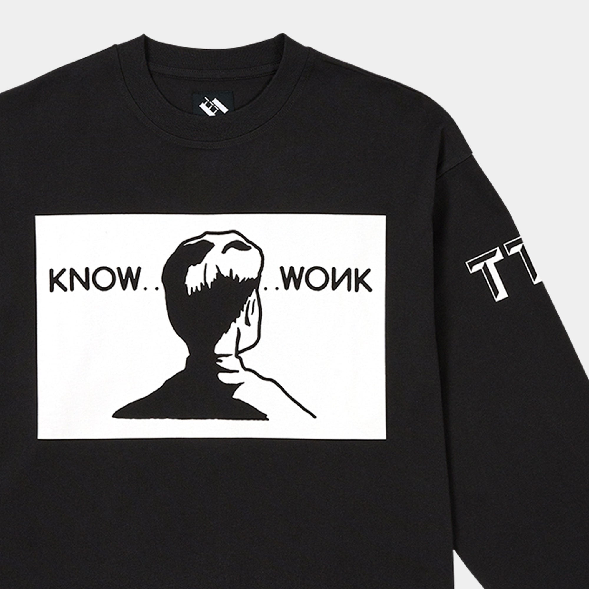 The Trilogy Tapes Know Wonk LS T-Shirt - Black