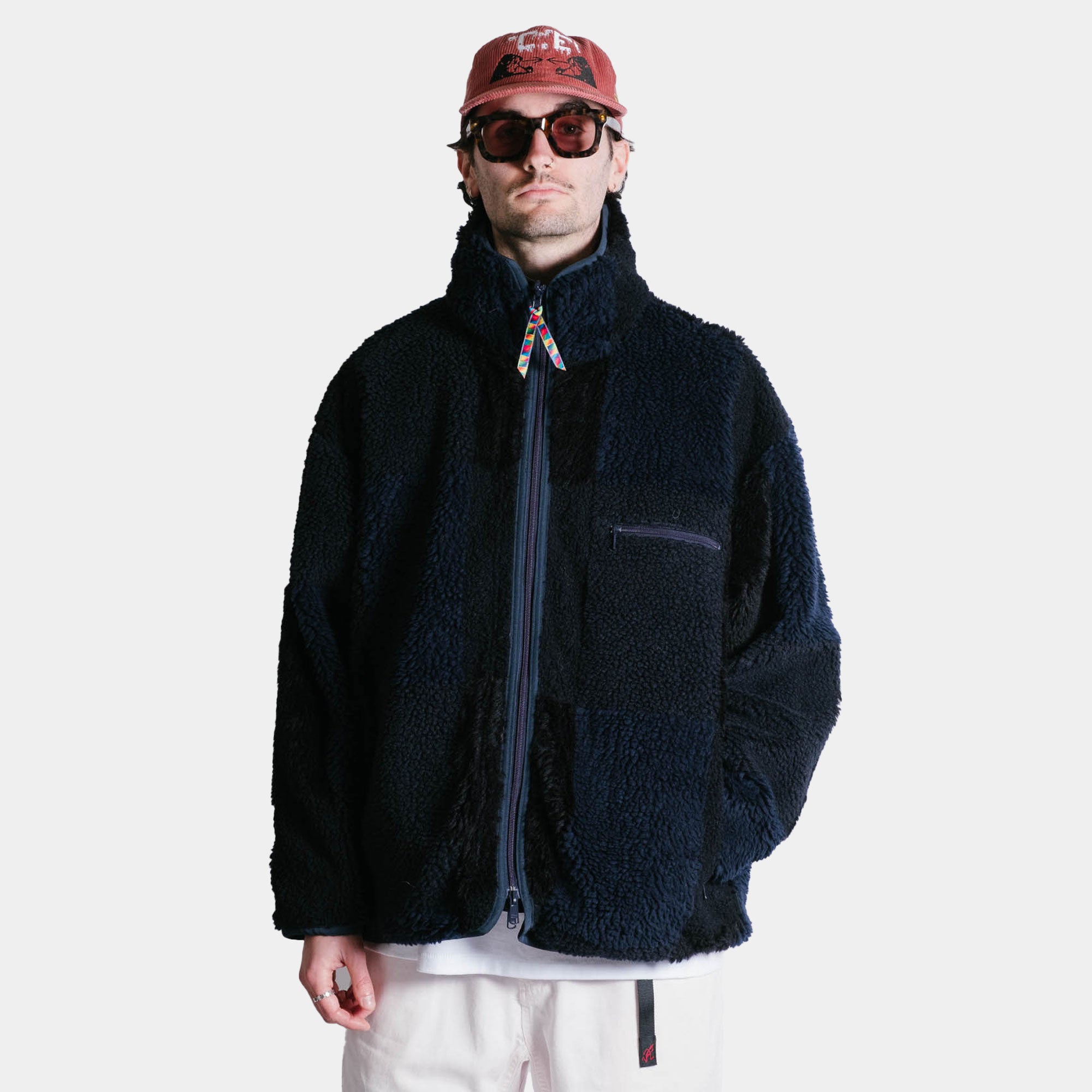 is-ness x Y(dot) By NORDISK Reversible Fleece Jacket - Black/Navy