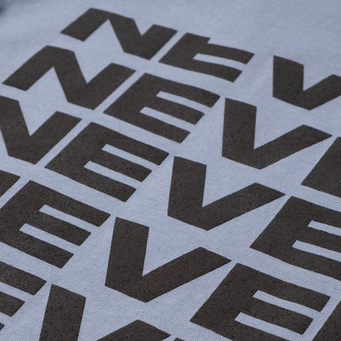 Never Never Stack Tee - Washed Blue