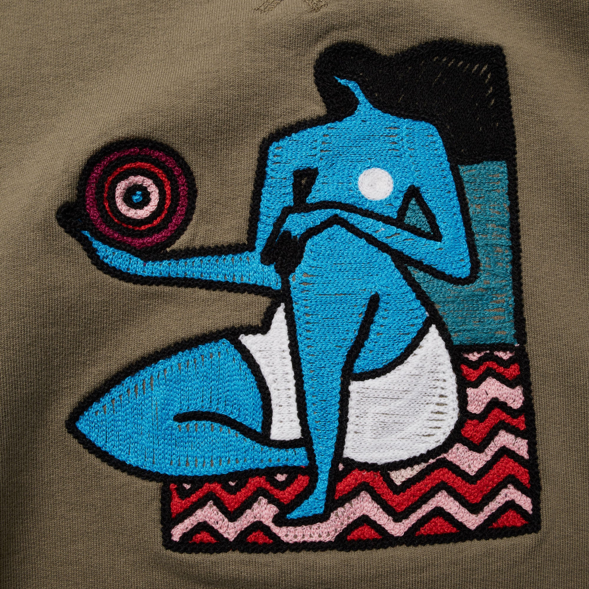 By Parra Future Visions Crew Neck Sweatshirt - Stone Grey