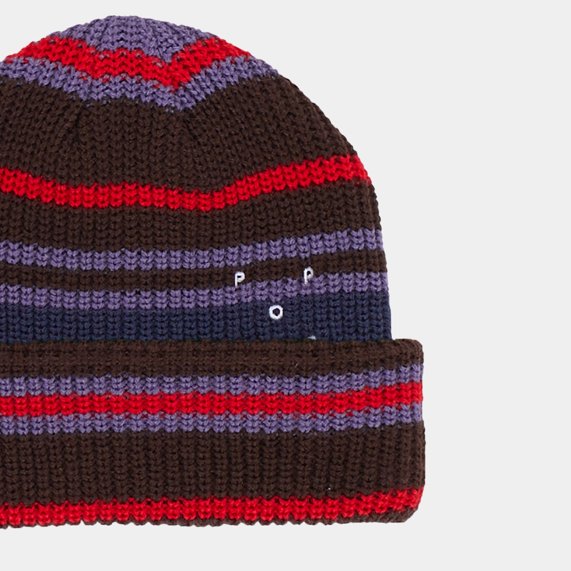 Pop Trading Company Striped Beanie - Multicolour