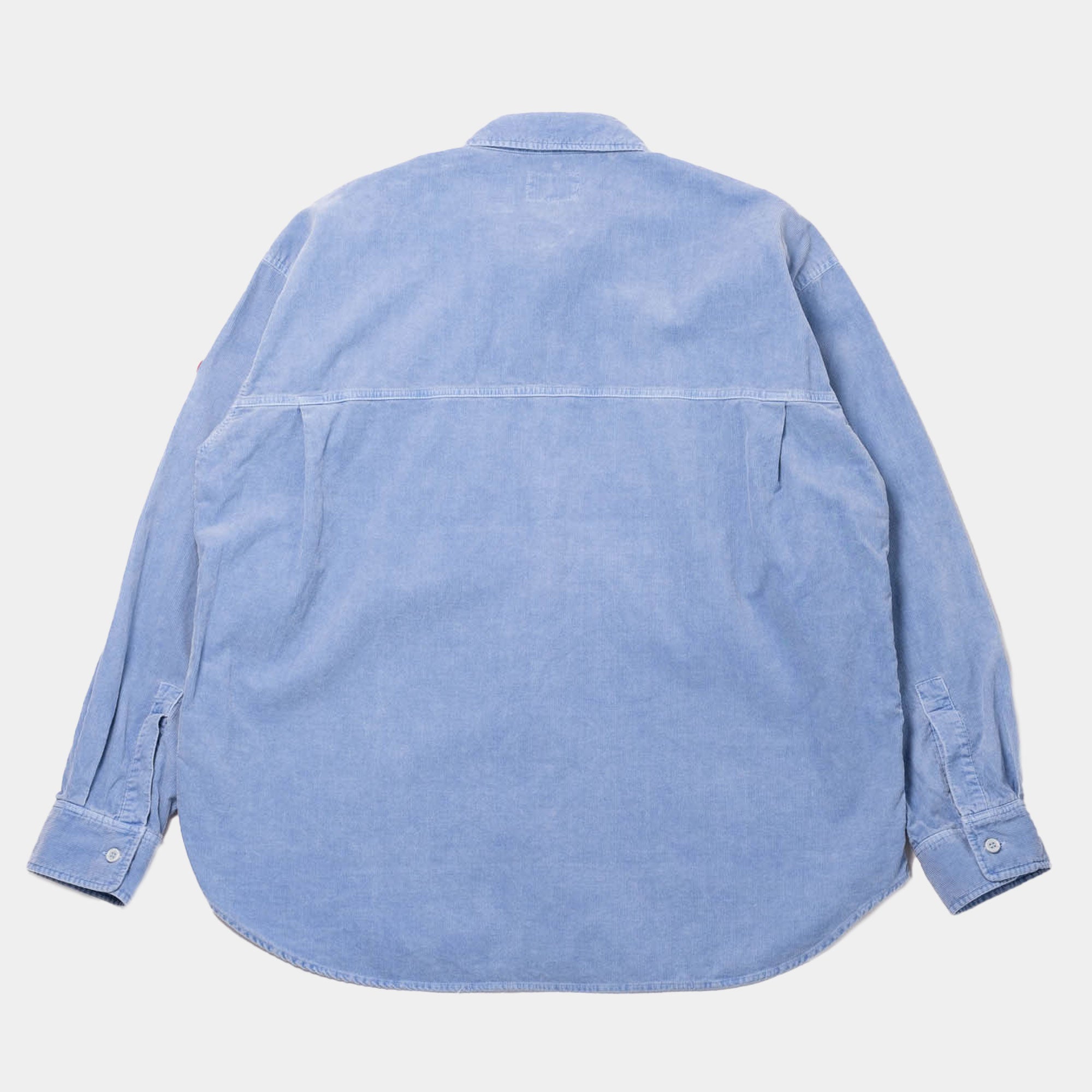 Cav Empt Overdye Cord Design Big Shirt - Blue