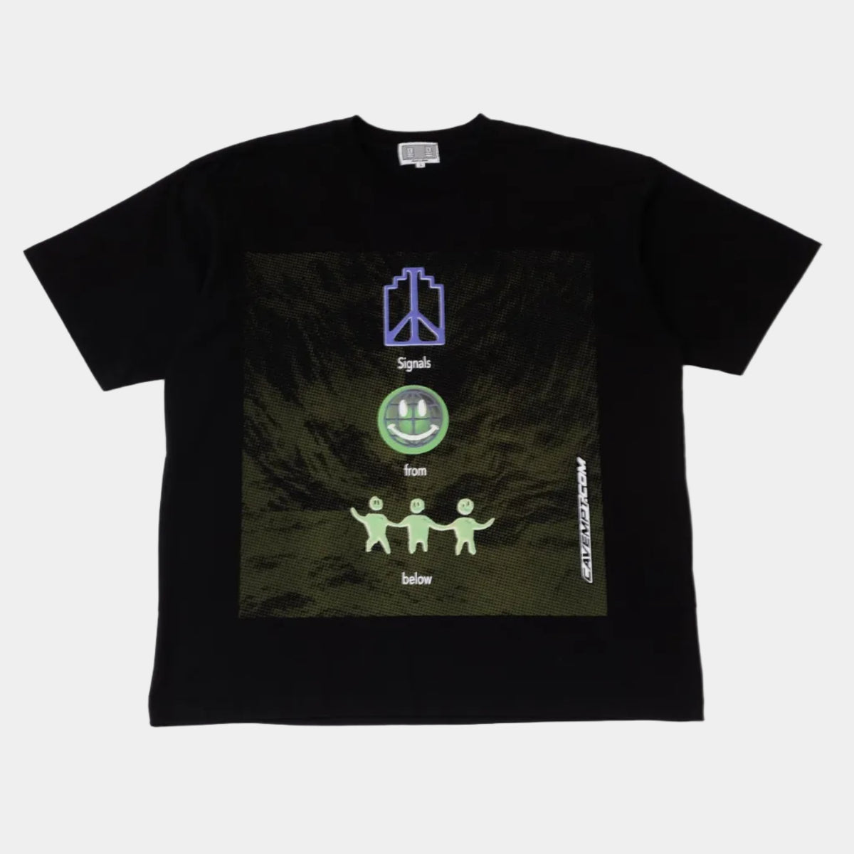 Cav Empt Signals From Below Big T-Shirt - Black