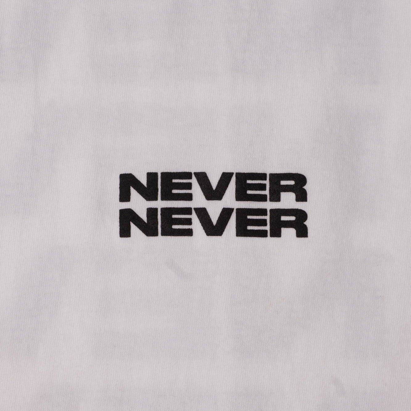 Never Never Stack Tee - White