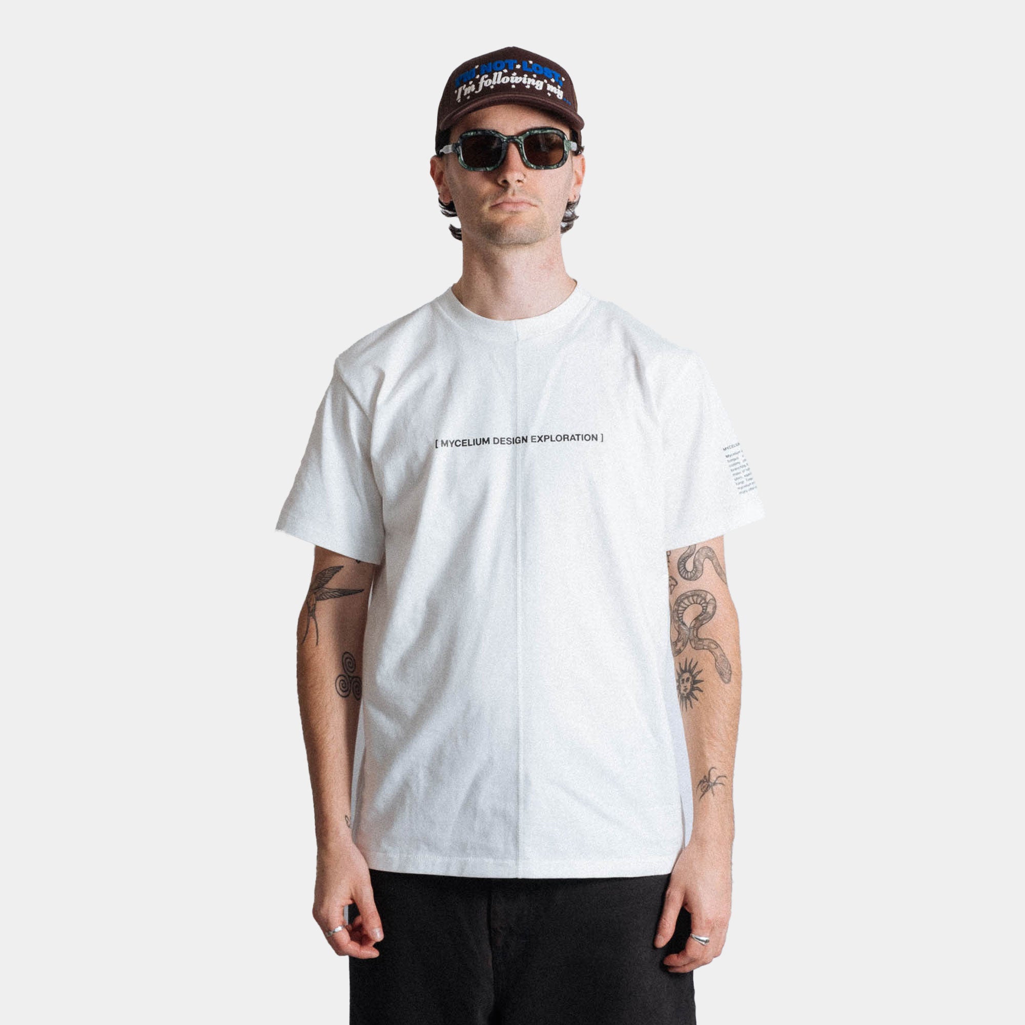 Space Available Mycelium Design Exploration Tee - White