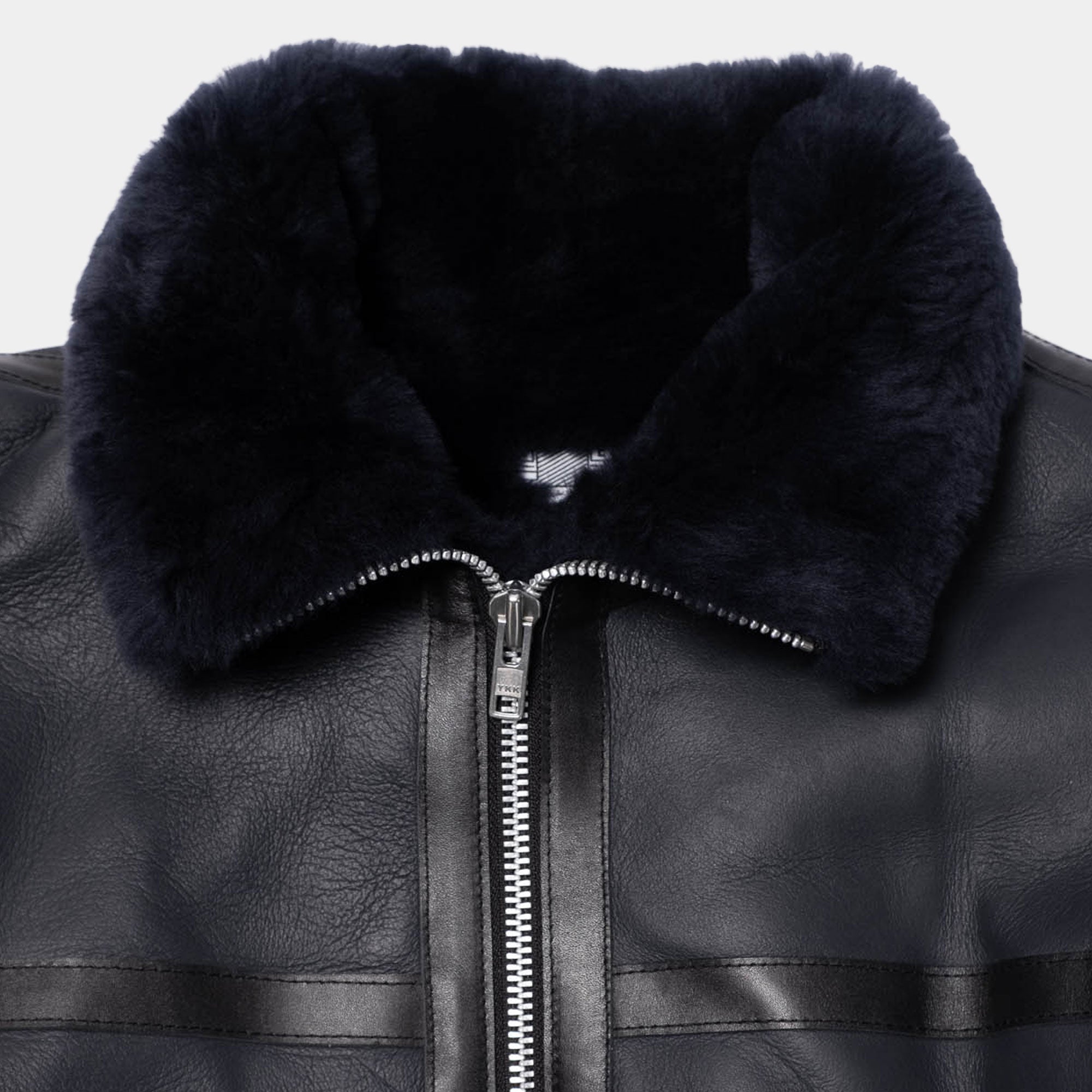 Cav Empt Sheepskin Bomber Jacket - Navy