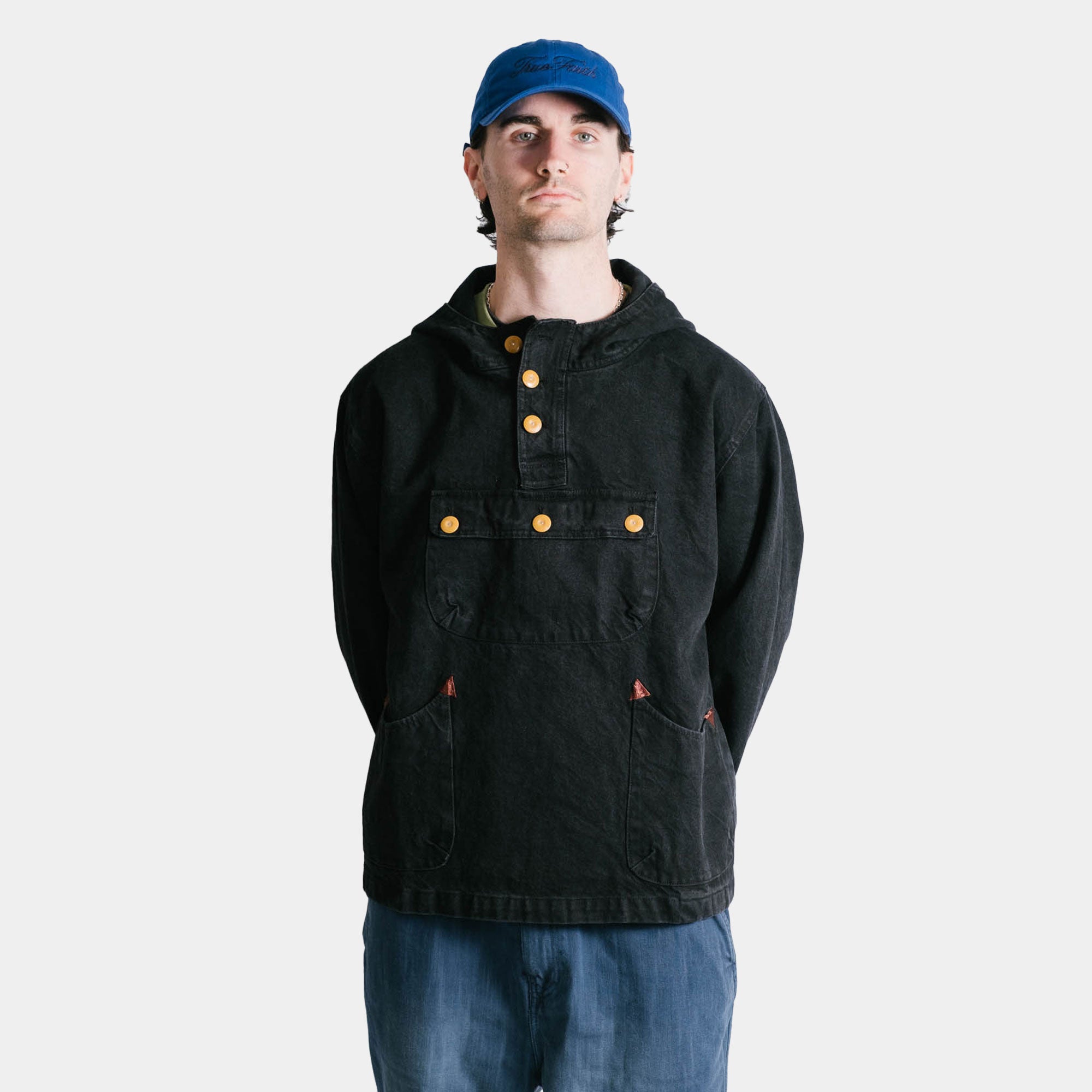 Brain Dead Denim Smock - Black