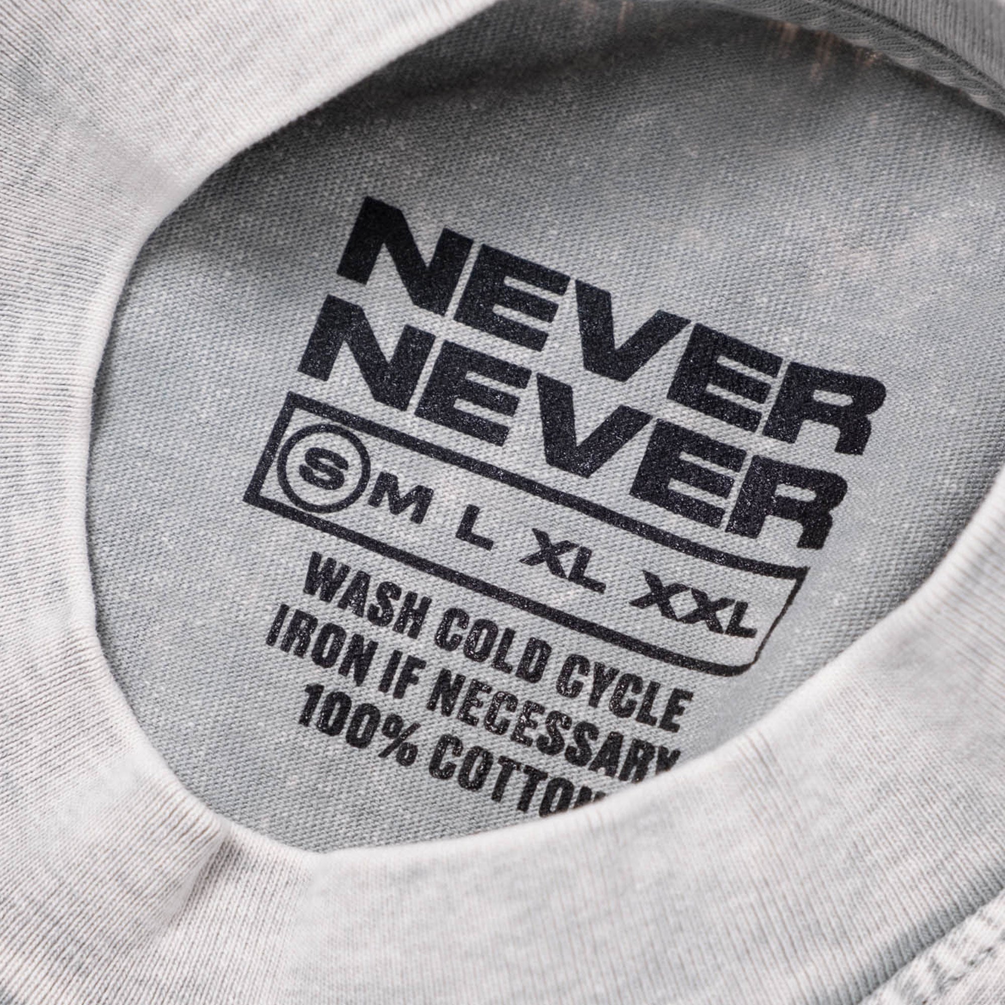 Never Never Halftone Stack Tee - Limestone