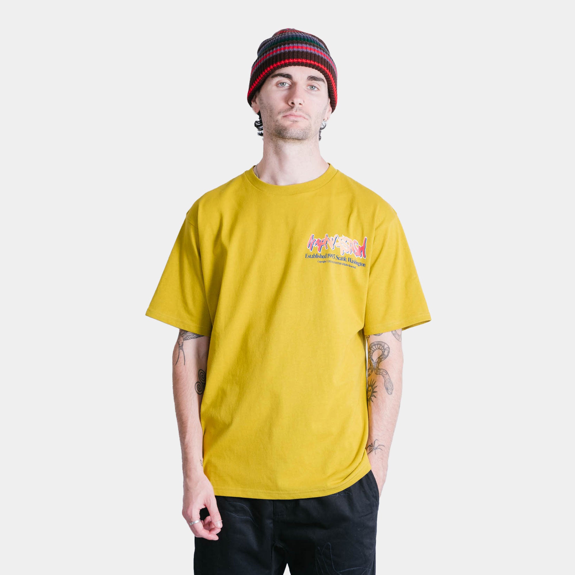 Manastash CiTee Paint Logo Tee - Yellow