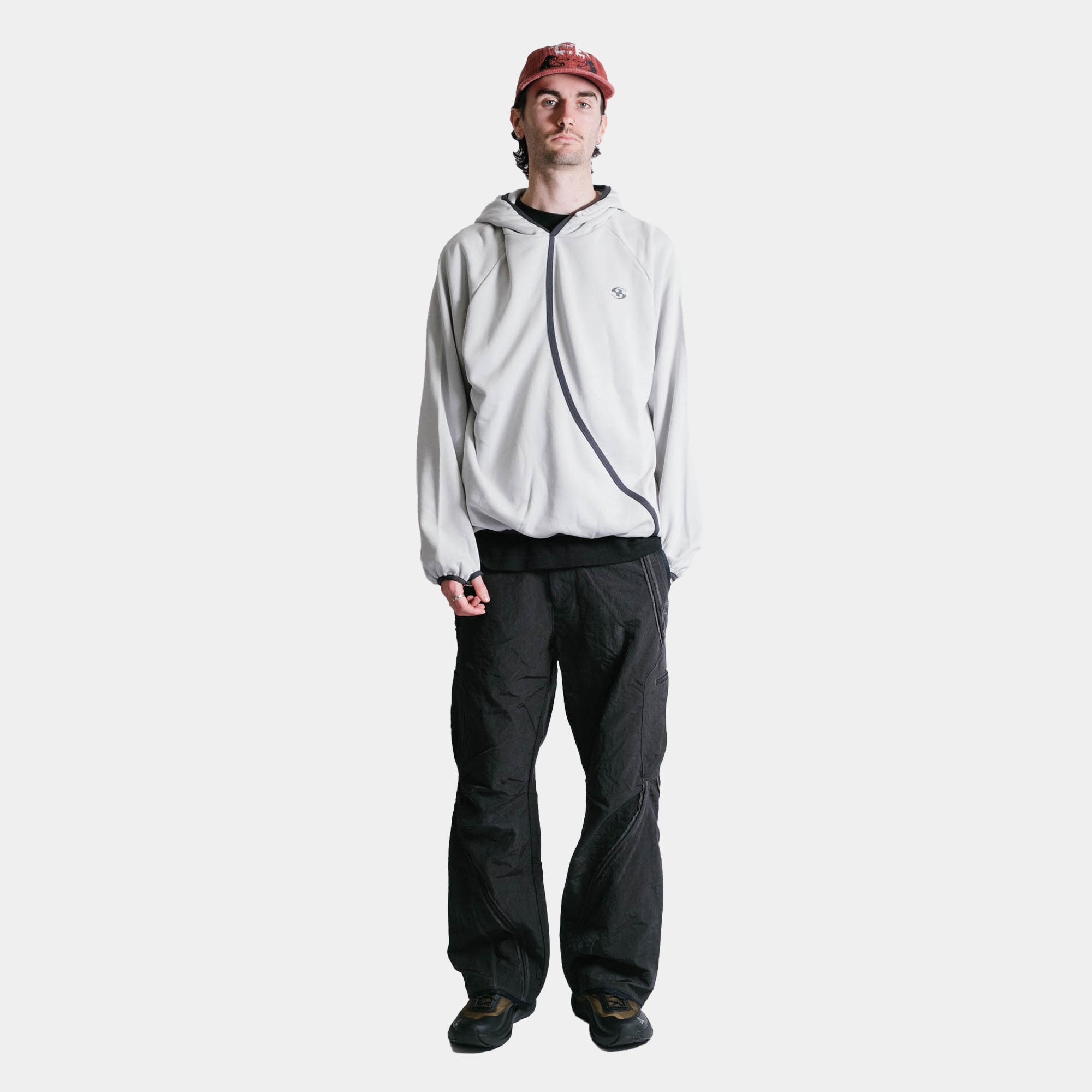 San San Gear Taped Hoodie - Light Grey