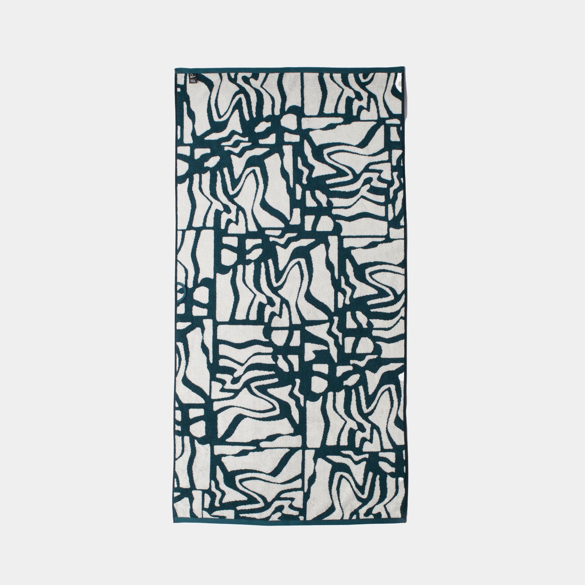 By Parra Broken FTP Bath Towel Set Of 2 - Teal Green