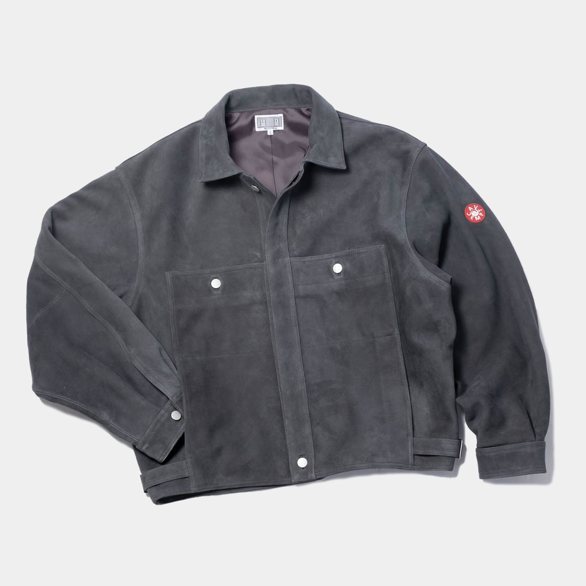 Cav Empt Suede Trucker Jacket - Grey