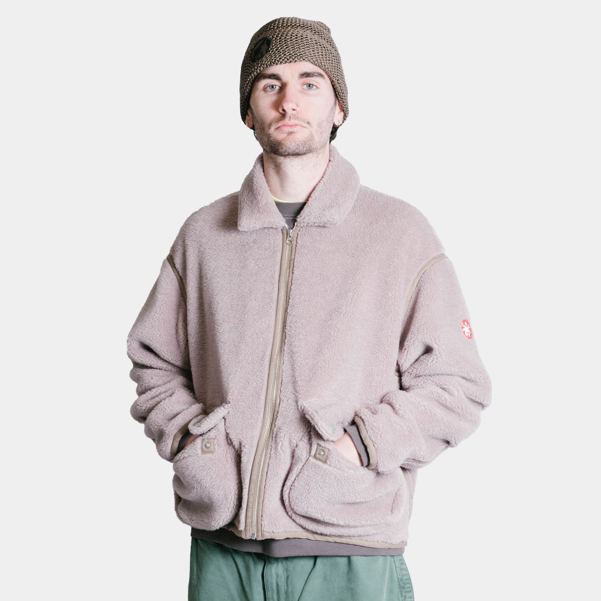 Cav Empt Pre Cog Cotton Knit Cap - Khaki