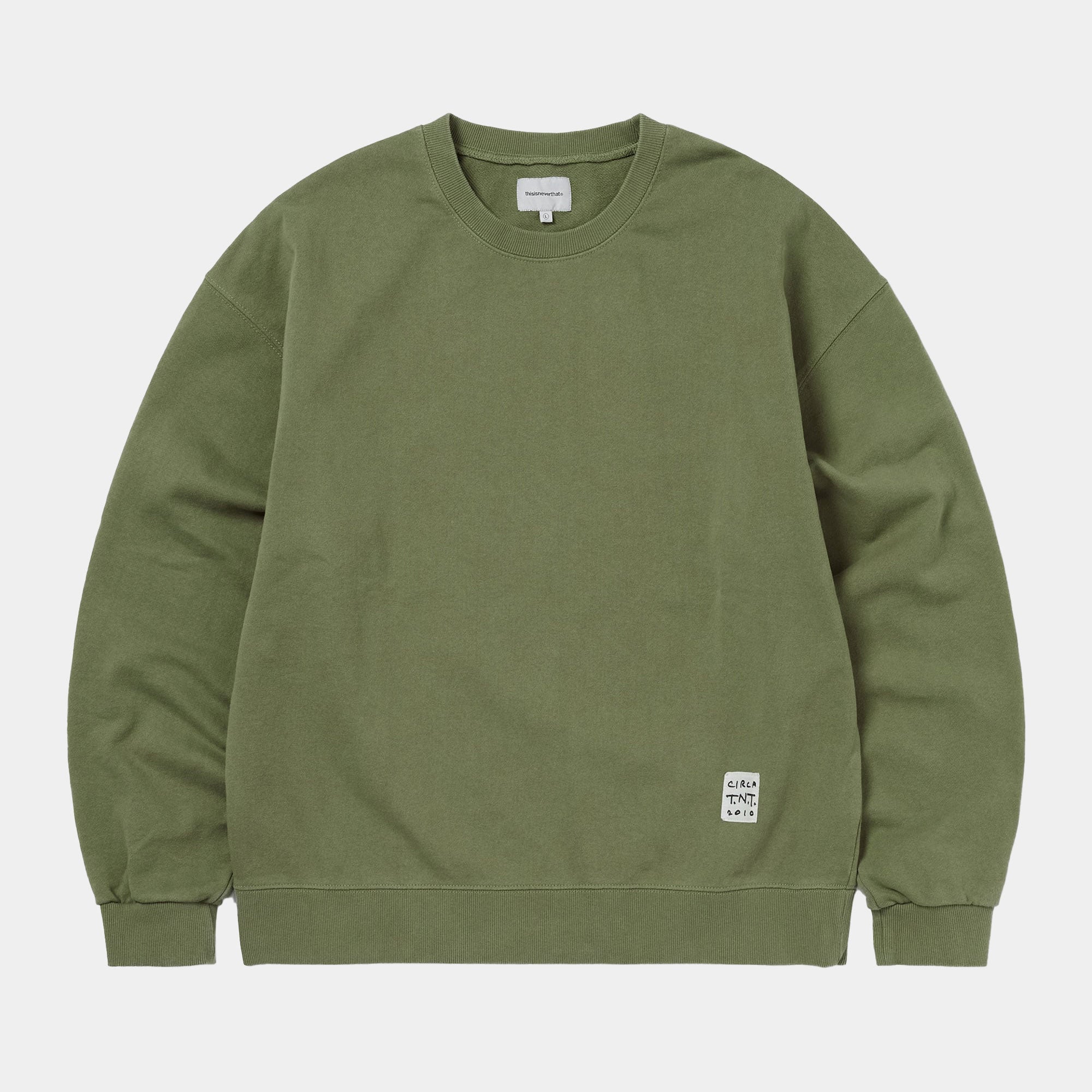 thisisneverthat TNT Faded Crewneck - Moss