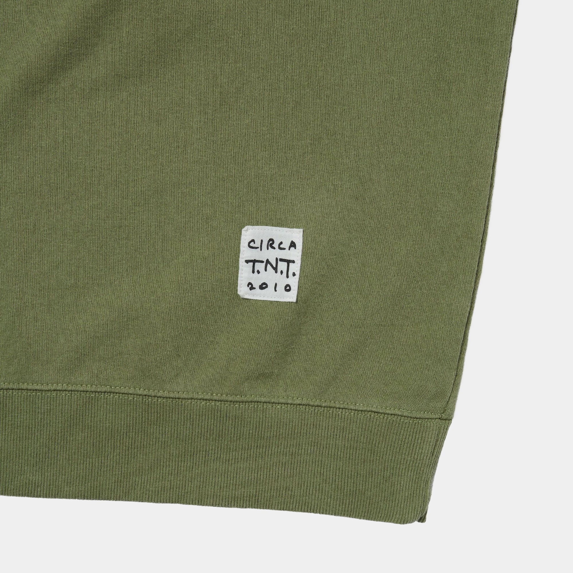 thisisneverthat TNT Faded Crewneck - Moss