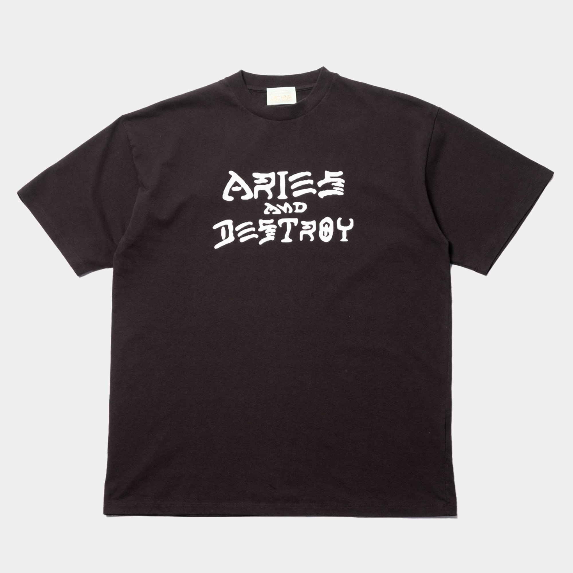 Aries Vintage Aries And Destroy SS Tee - Black