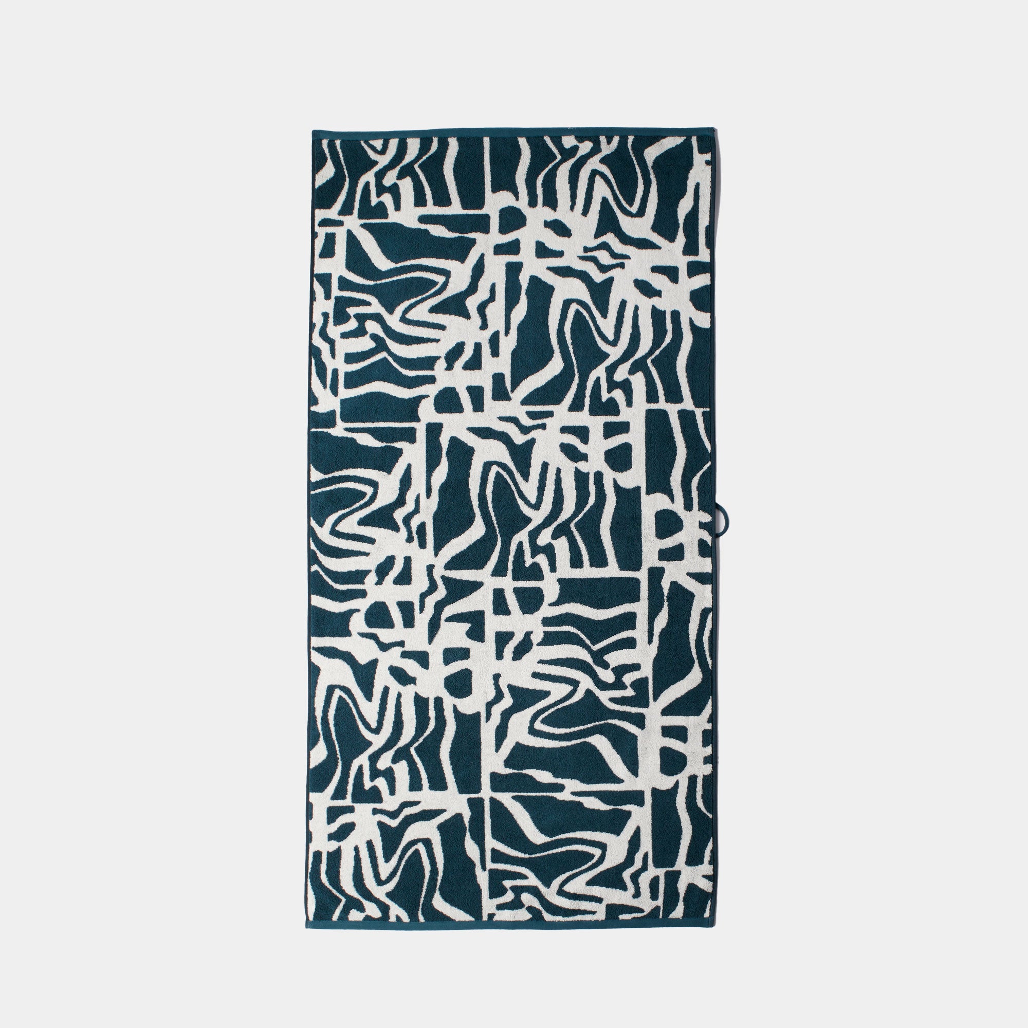 By Parra Broken FTP Bath Towel Set Of 2 - Teal Green