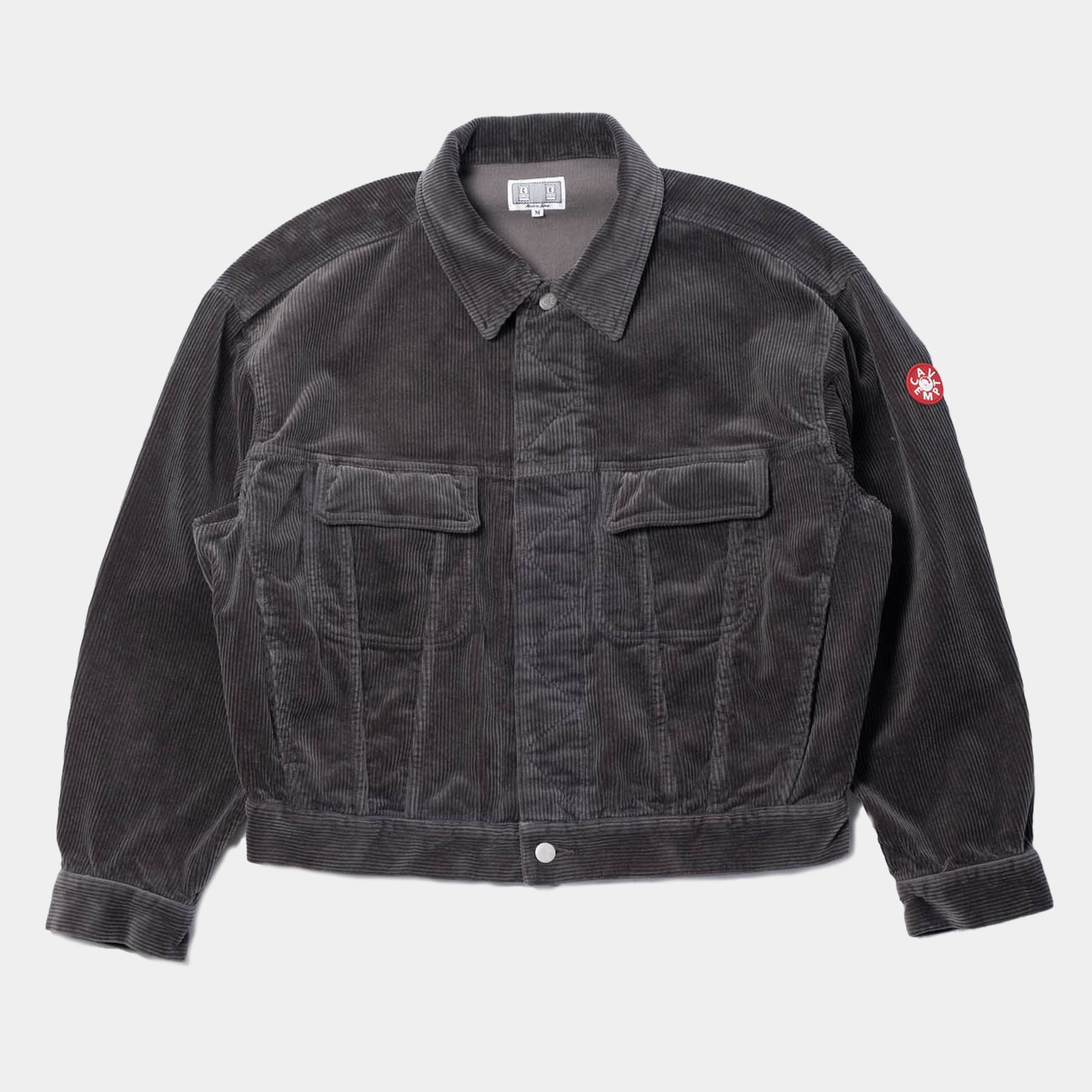 Cav Empt 8W Cord Trucker Jacket - Grey