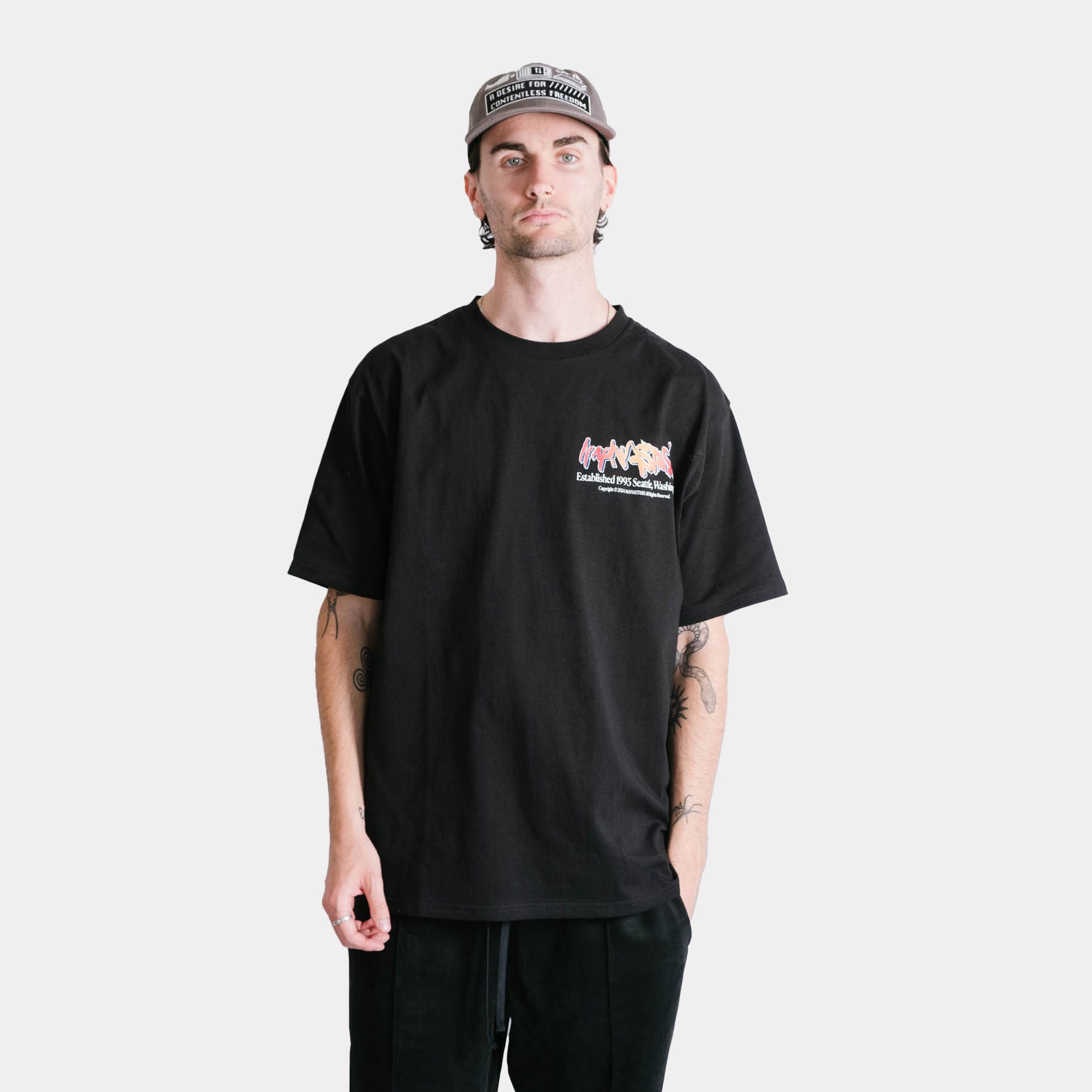 Manastash CiTee Paint Logo Tee - Black