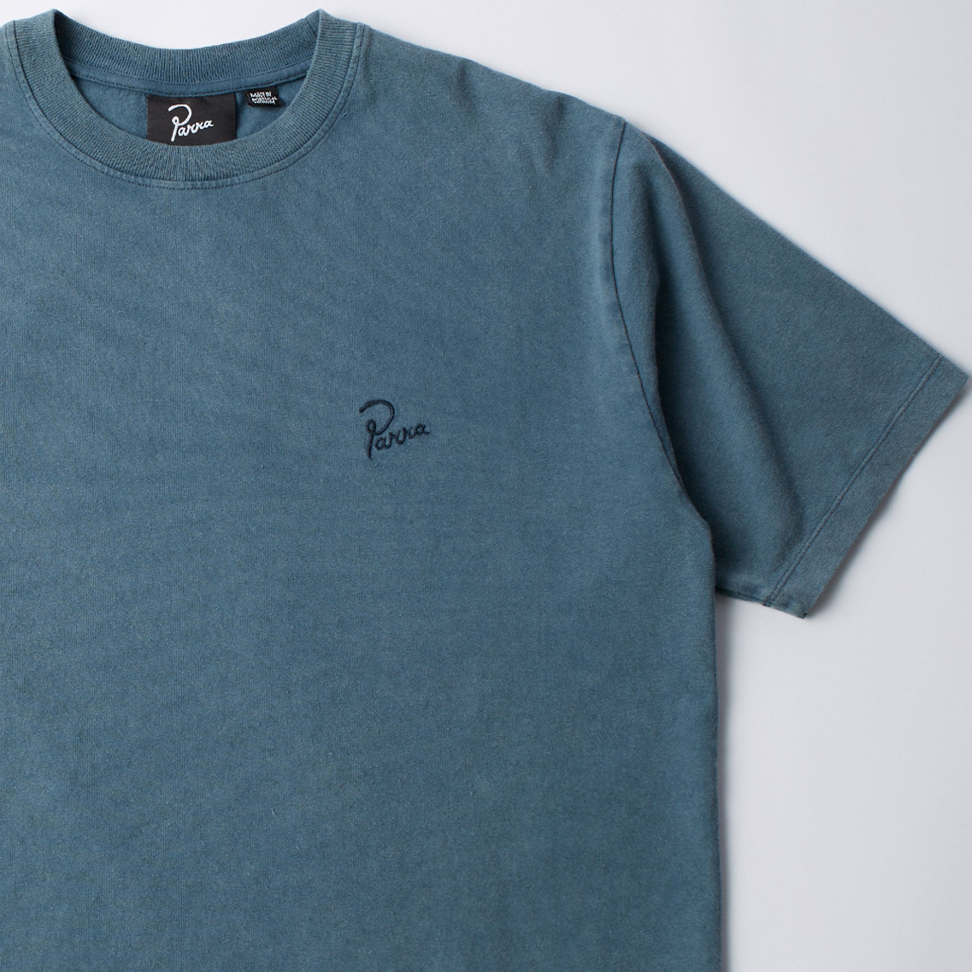 By Parra Script logo T-Shirt - Washed Blue