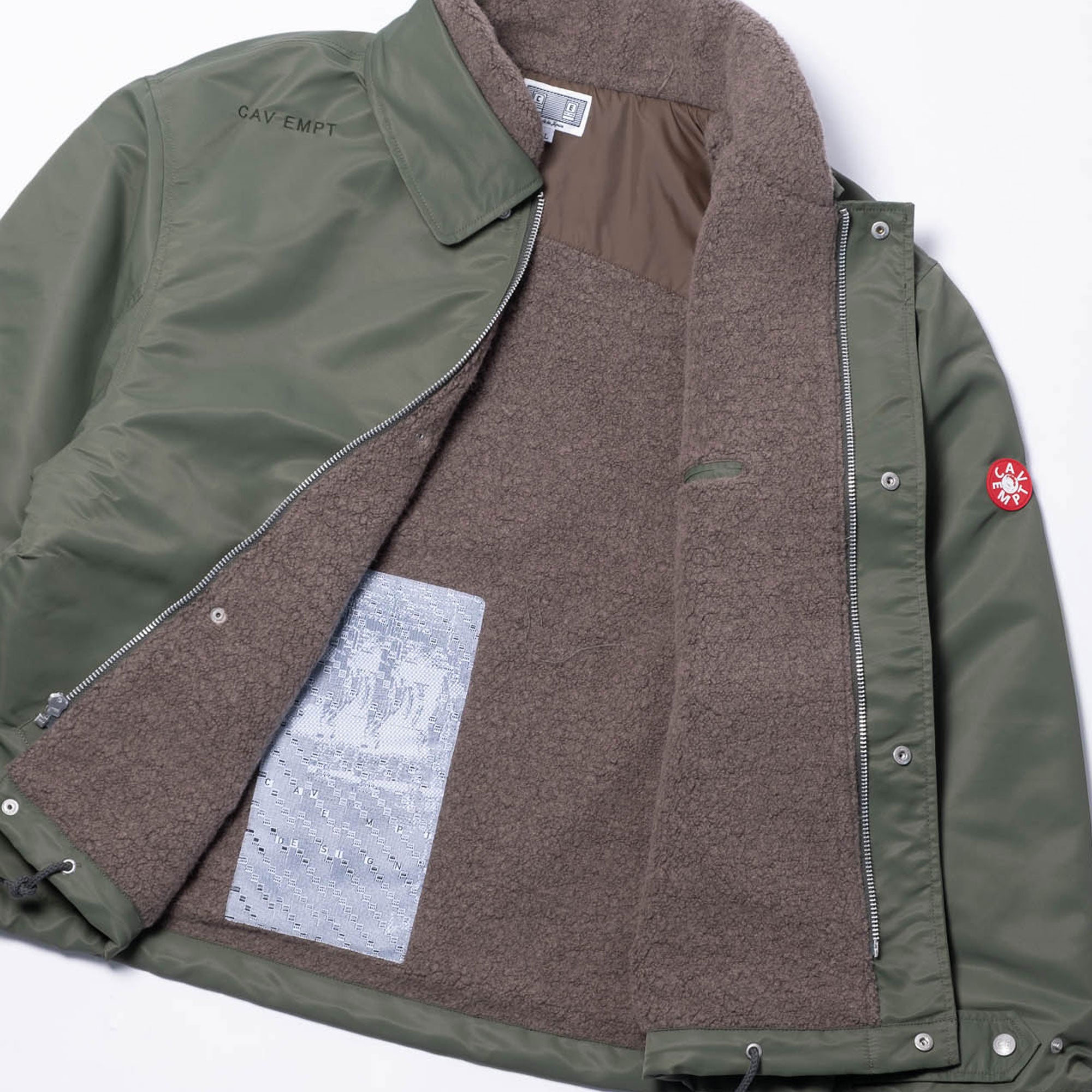 Cav Empt Boa Inner Zip Jacket - Green