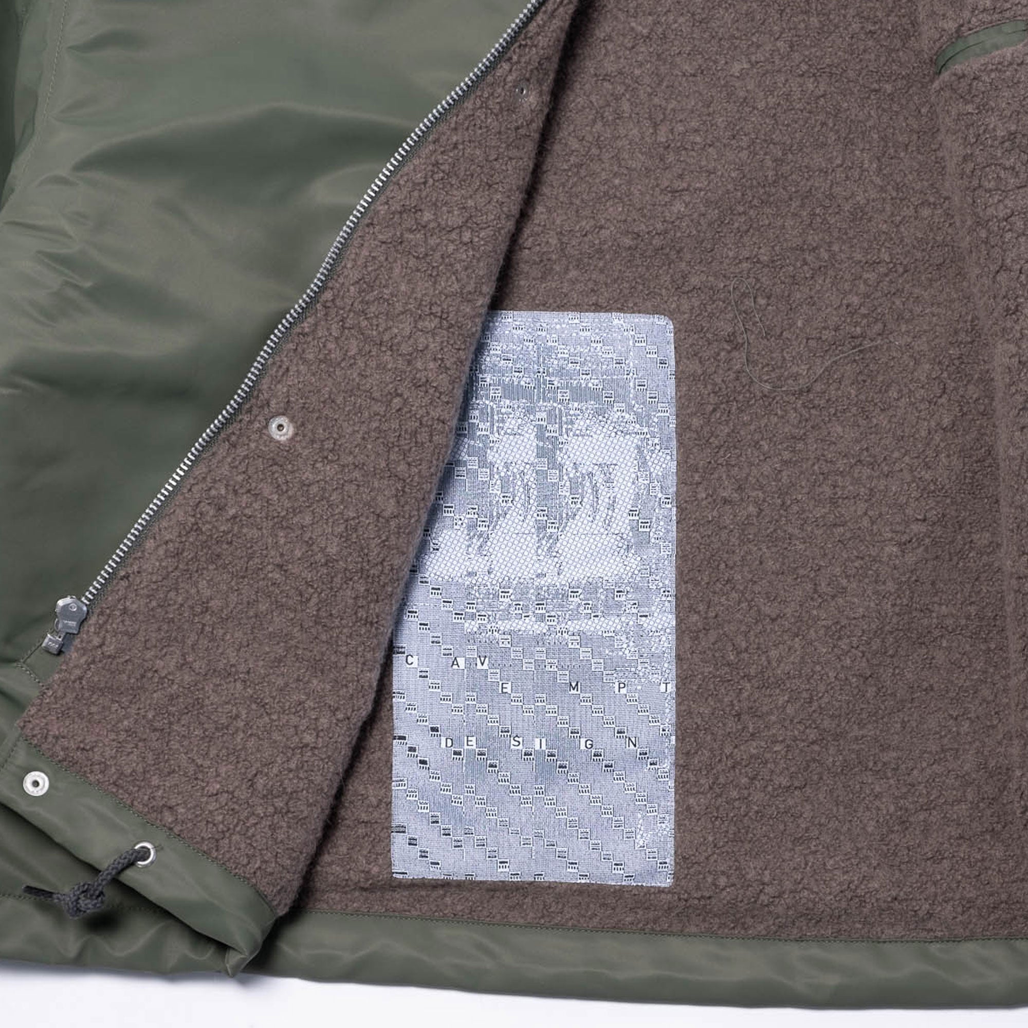 Cav Empt Boa Inner Zip Jacket - Green