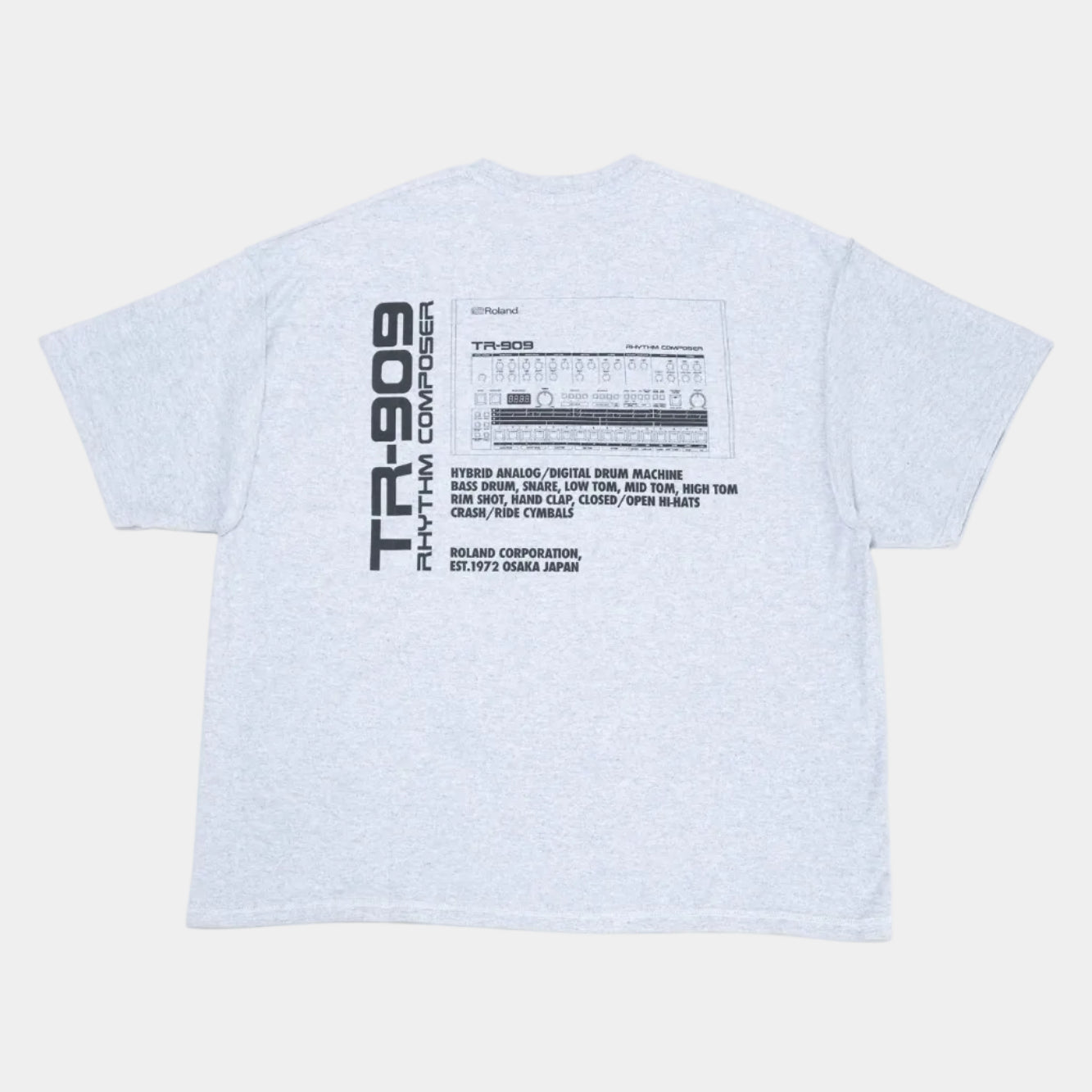 is-ness x Roland TR-909 Tee - Grey