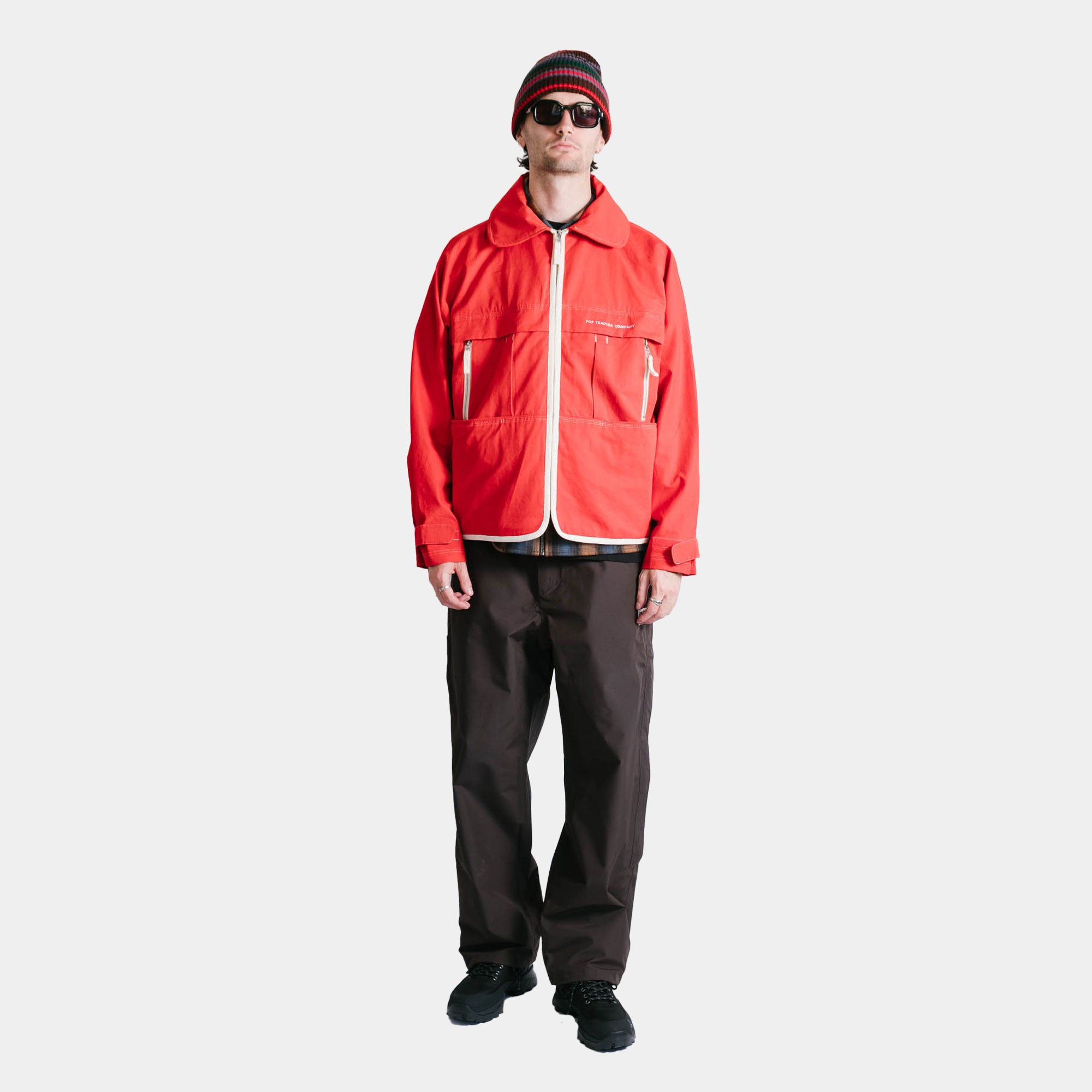 Pop Trading Company New City Jacket - Goji Berry