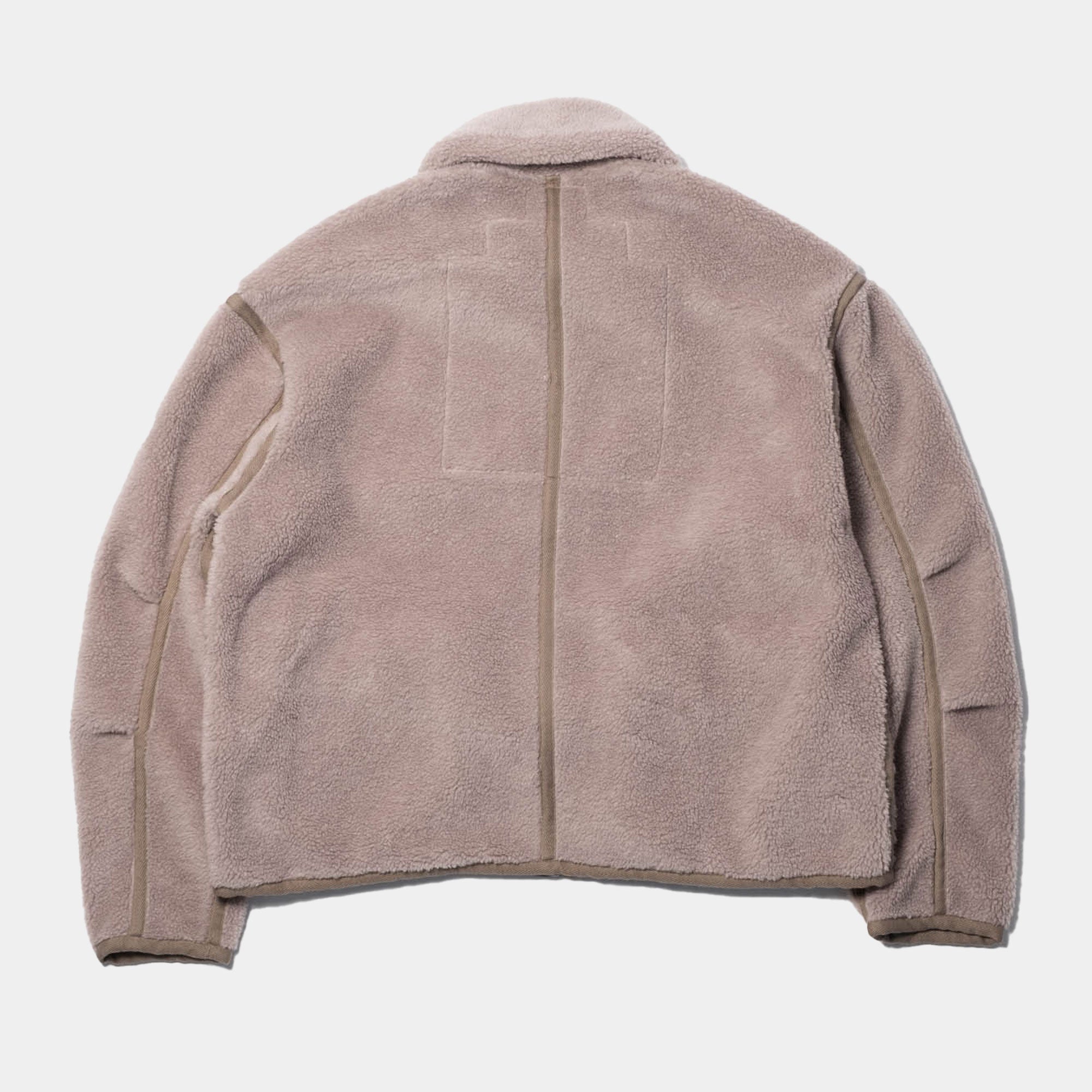 Cav Empt Collared Boa Zip Up - Khaki