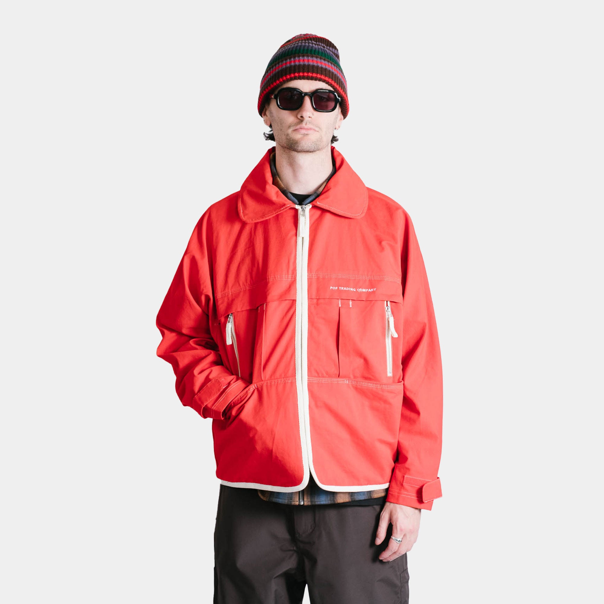 Pop Trading Company New City Jacket - Goji Berry