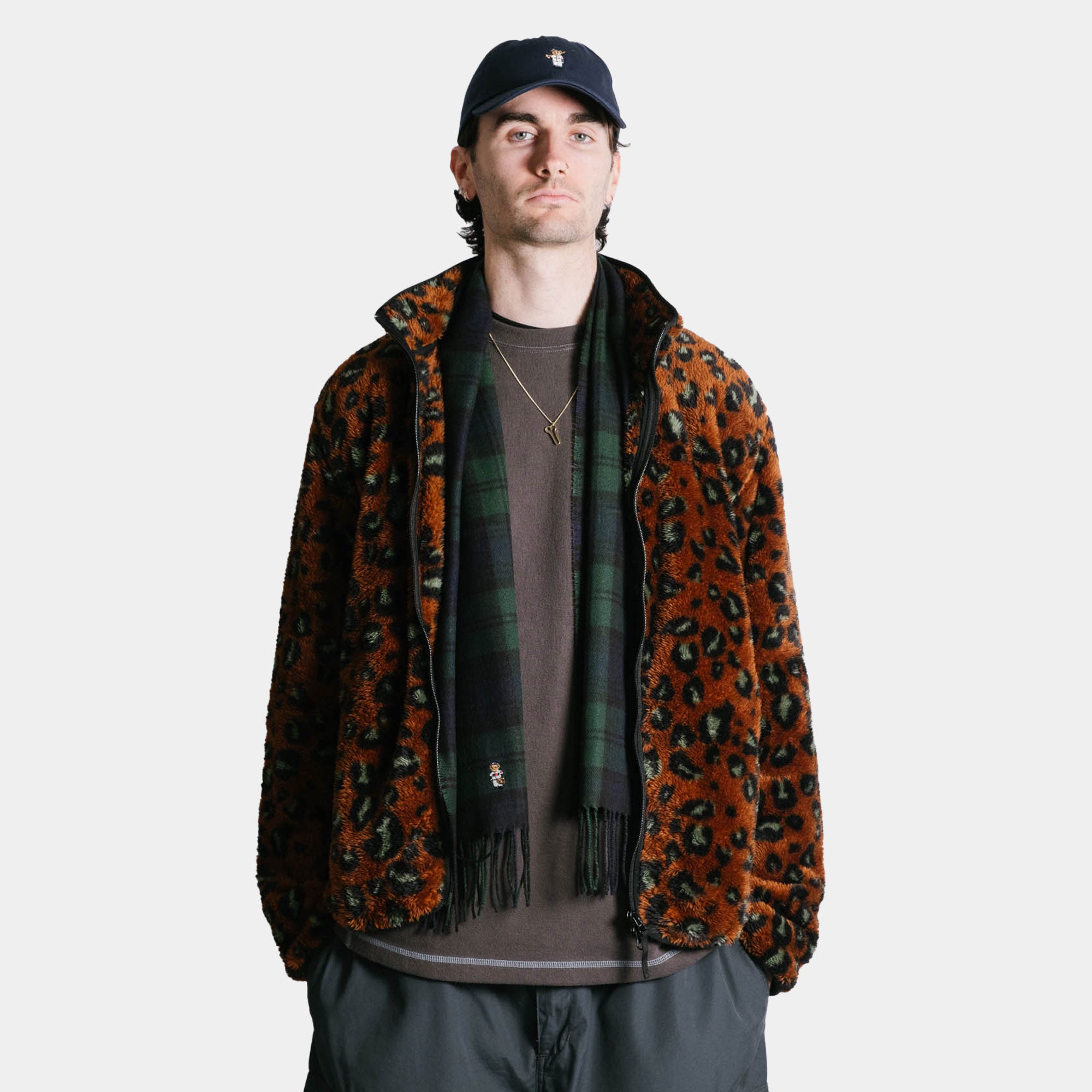 Carhartt WIP Jebson Sweat Jacket - Tamarind/Black Camo Leo