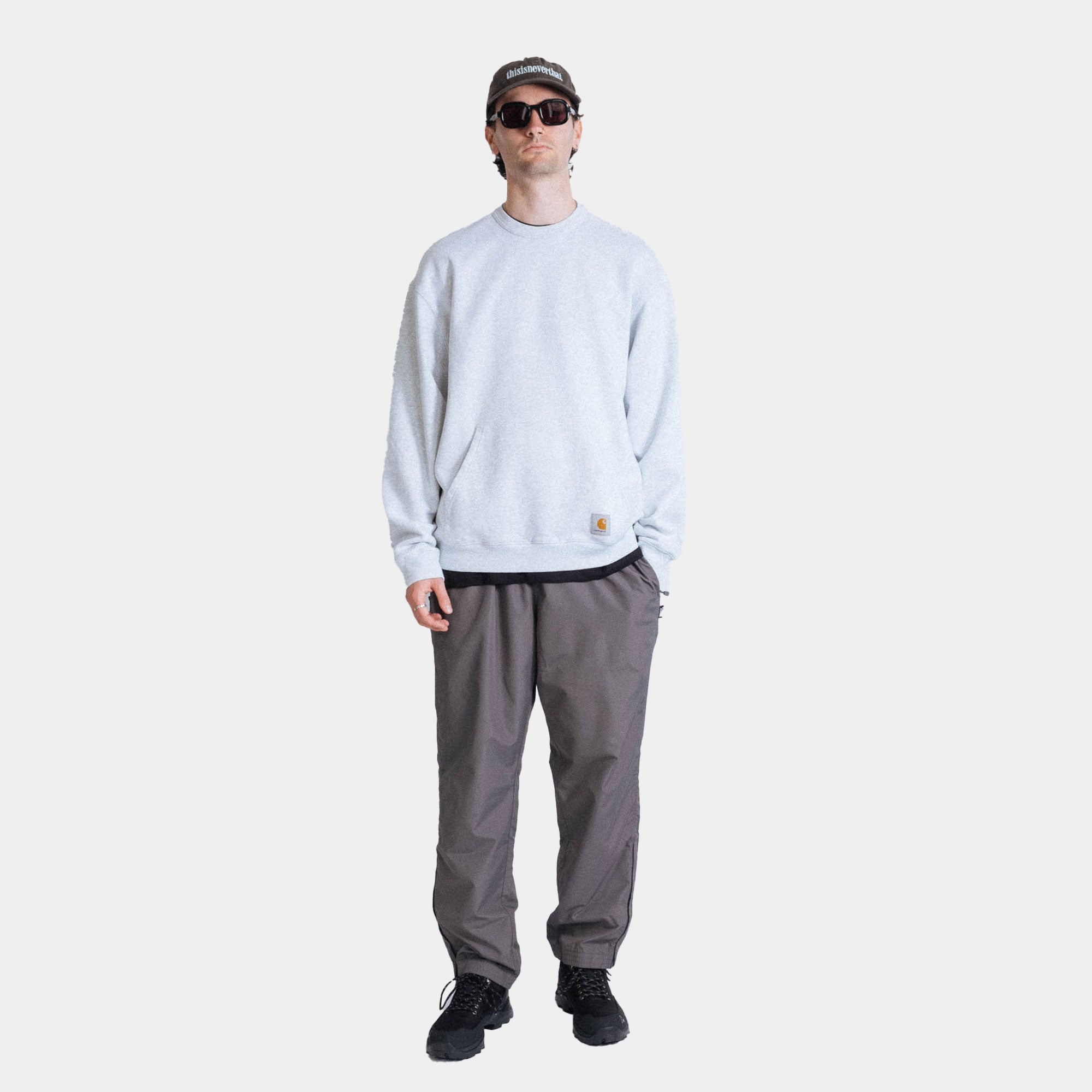 Carhartt WIP Billy Sweat Cotton Sweat - Ash Heather