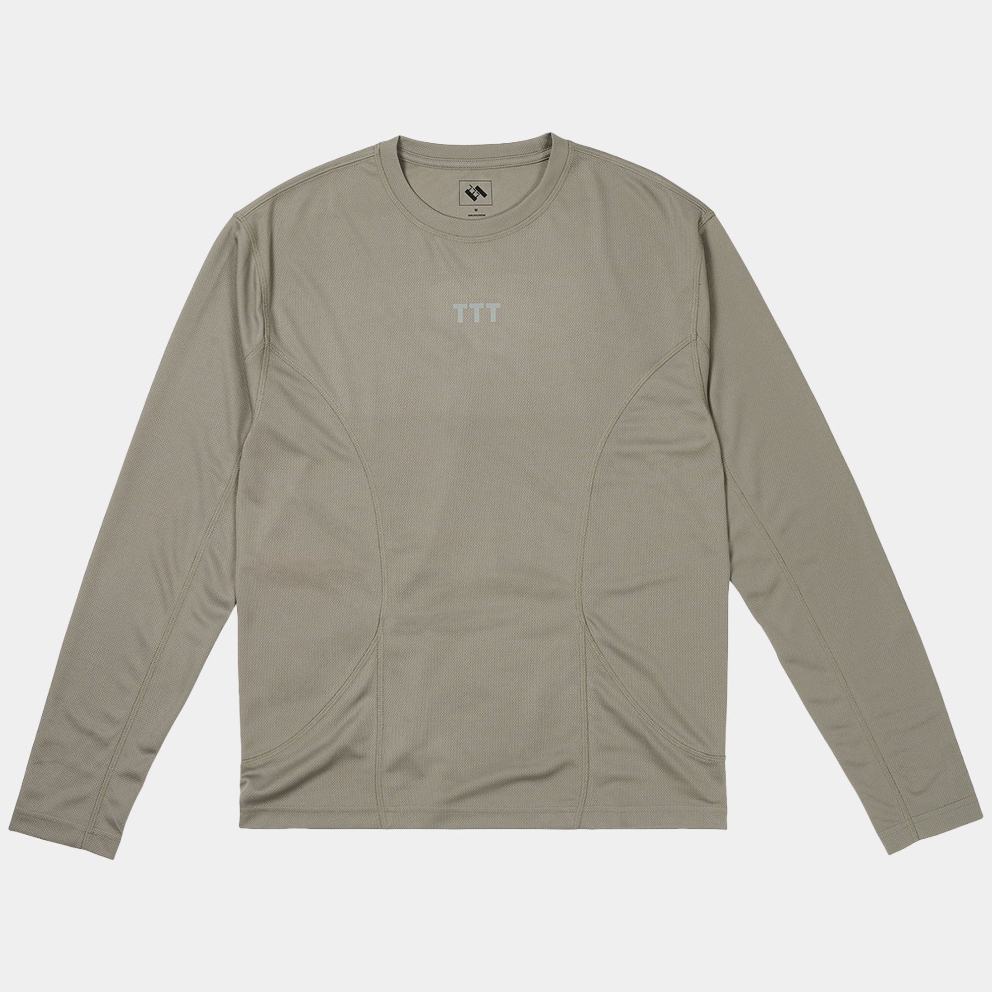 The Trilogy Tapes Long Sleeve Running Top - Grey