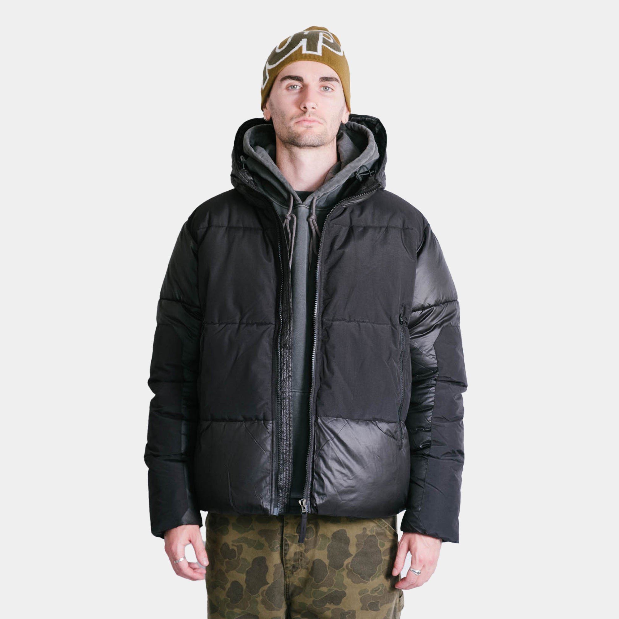 Pop Trading Company Puffer Jacket - Black