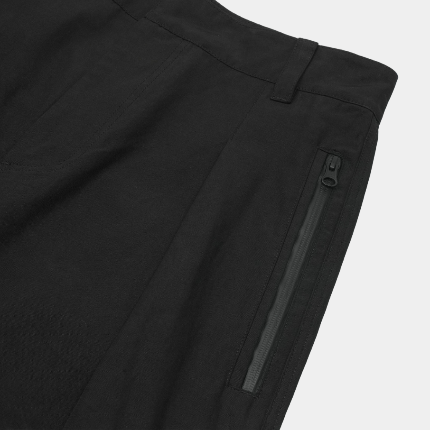 San San Affine Curve Pants - Black